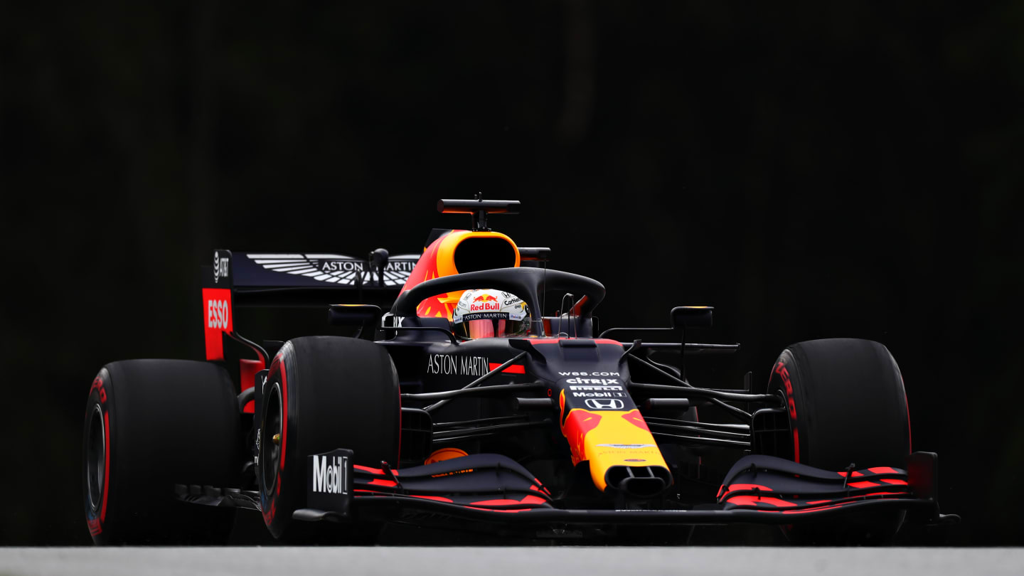 SPIELBERG, AUSTRIA - JULY 03: Max Verstappen of the Netherlands driving the (33) Aston Martin Red