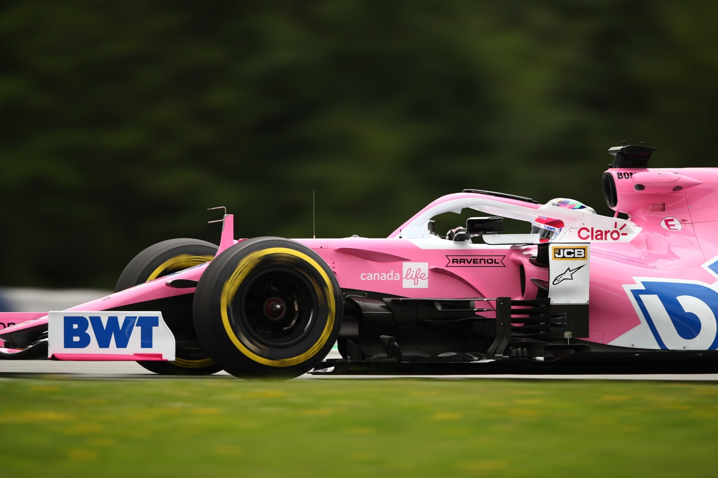 SPIELBERG, AUSTRIA - JULY 03: Sergio Perez of Mexico driving the (11) Racing Point RP20 Mercedes on