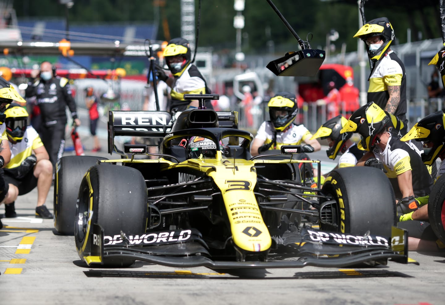 SPIELBERG, AUSTRIA - JULY 03:  Daniel Ricciardo of Australia driving the (3) Renault Sport Formula
