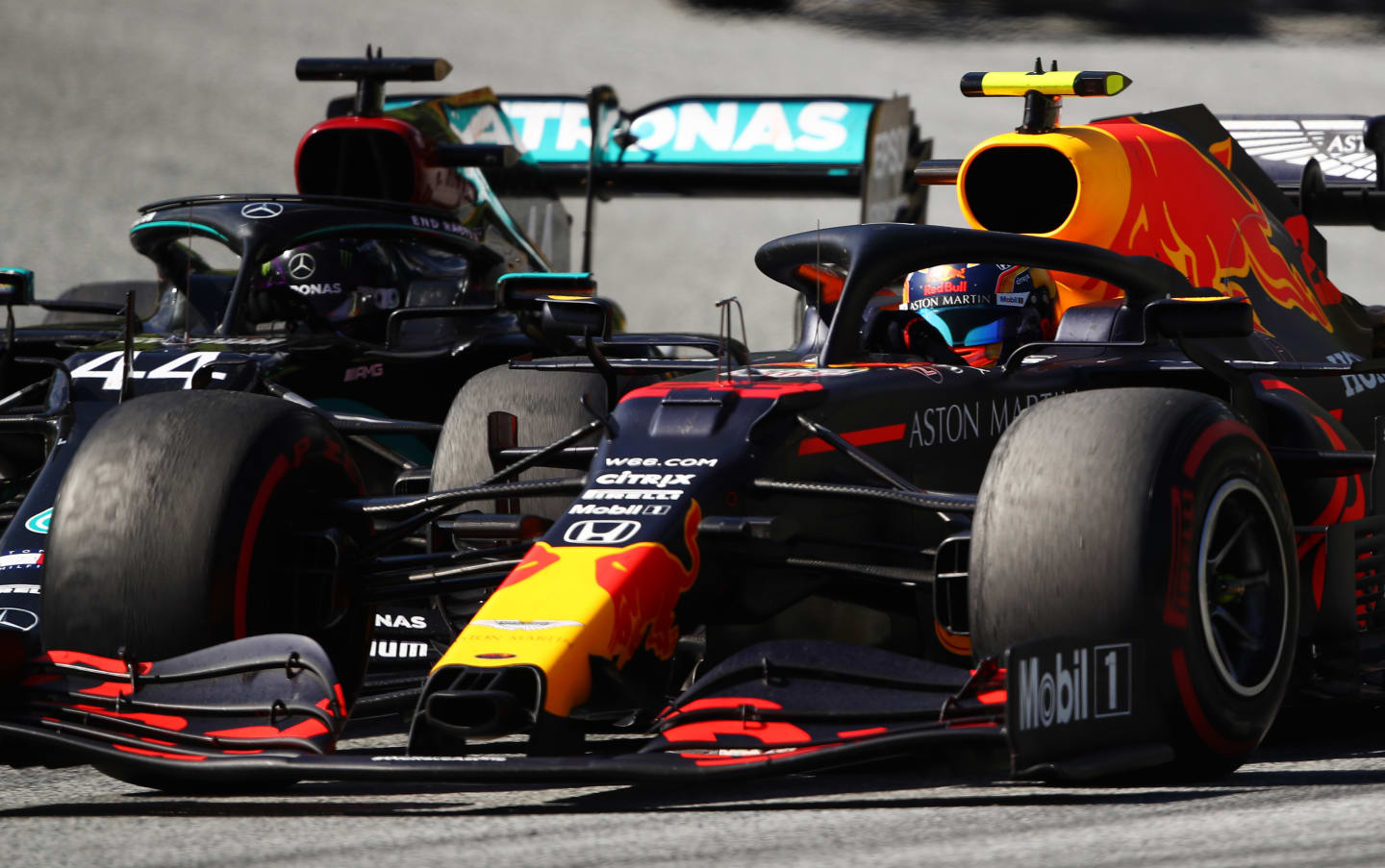 SPIELBERG, AUSTRIA - JULY 05: Alexander Albon of Thailand driving the (23) Aston Martin Red Bull