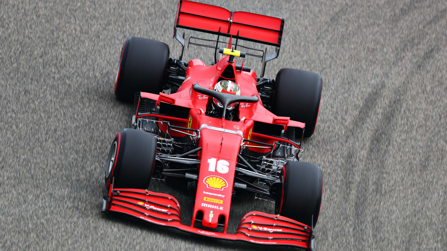 BAHRAIN, BAHRAIN - NOVEMBER 27: Charles Leclerc of Monaco driving the (16) Scuderia Ferrari SF1000