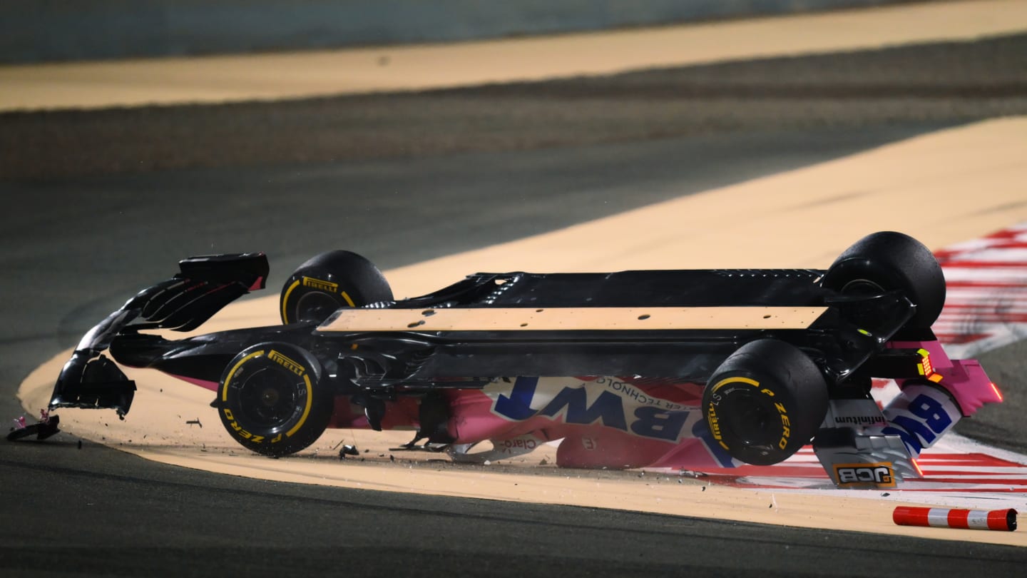 BAHRAIN, BAHRAIN - NOVEMBER 29: Lance Stroll of Canada driving the (18) Racing Point RP20 Mercedes
