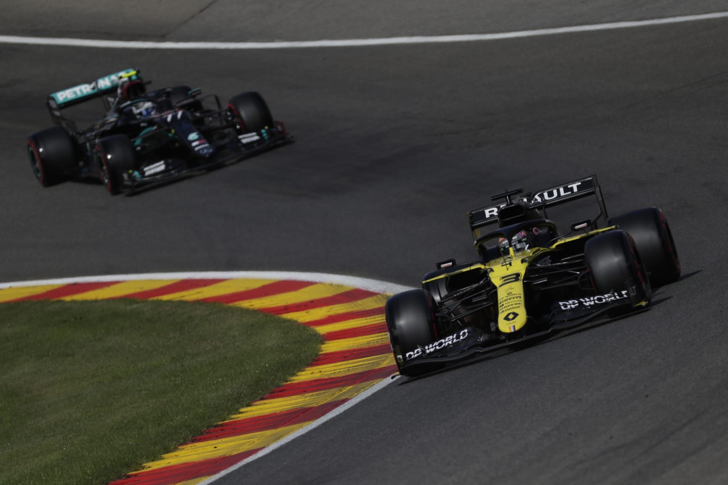 SPA, BELGIUM - AUGUST 29: Daniel Ricciardo of Australia driving the (3) Renault Sport Formula One