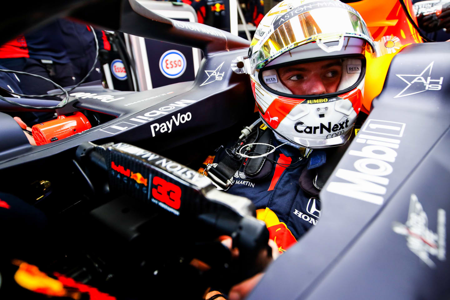 SPA, BELGIUM - AUGUST 29: Max Verstappen of Netherlands and Red Bull Racing prepares to drive during final practice for the F1 Grand Prix of Belgium at Circuit de Spa-Francorchamps on August 29, 2020 in Spa, Belgium. (Photo by Mark Thompson/Getty Images)