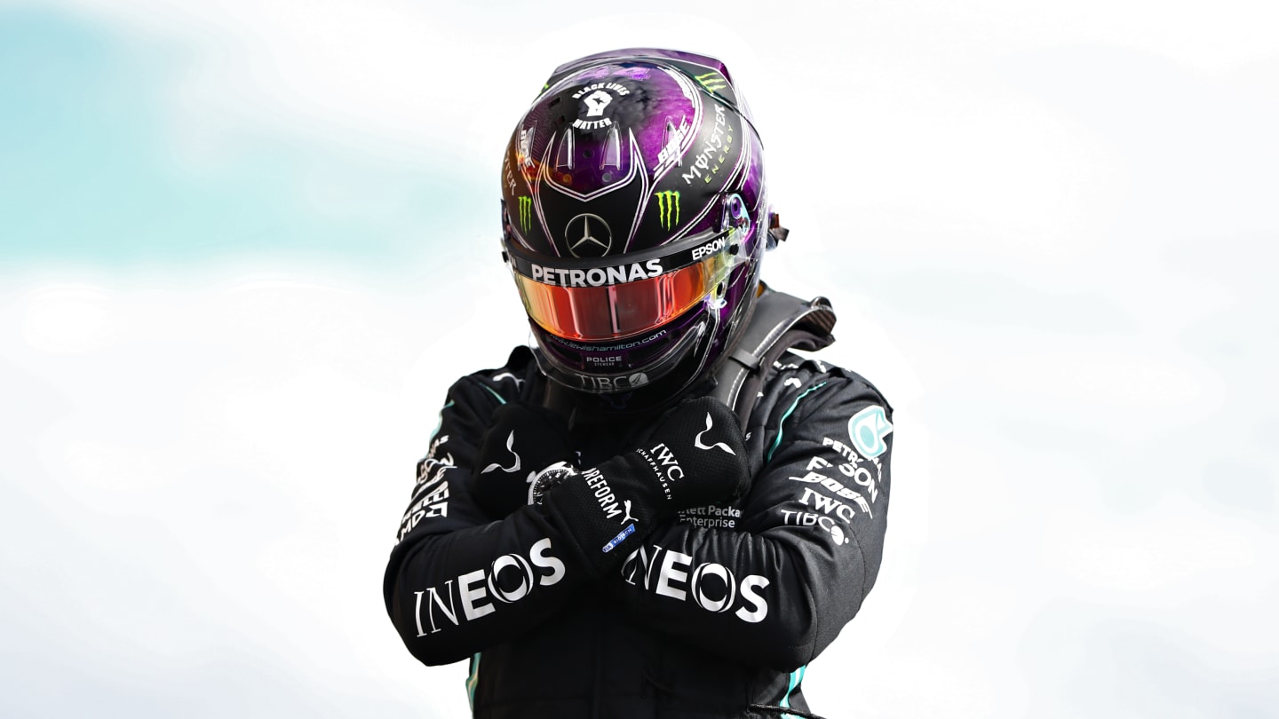 SPA, BELGIUM - AUGUST 29: Pole position qualifier Lewis Hamilton of Great Britain and Mercedes GP