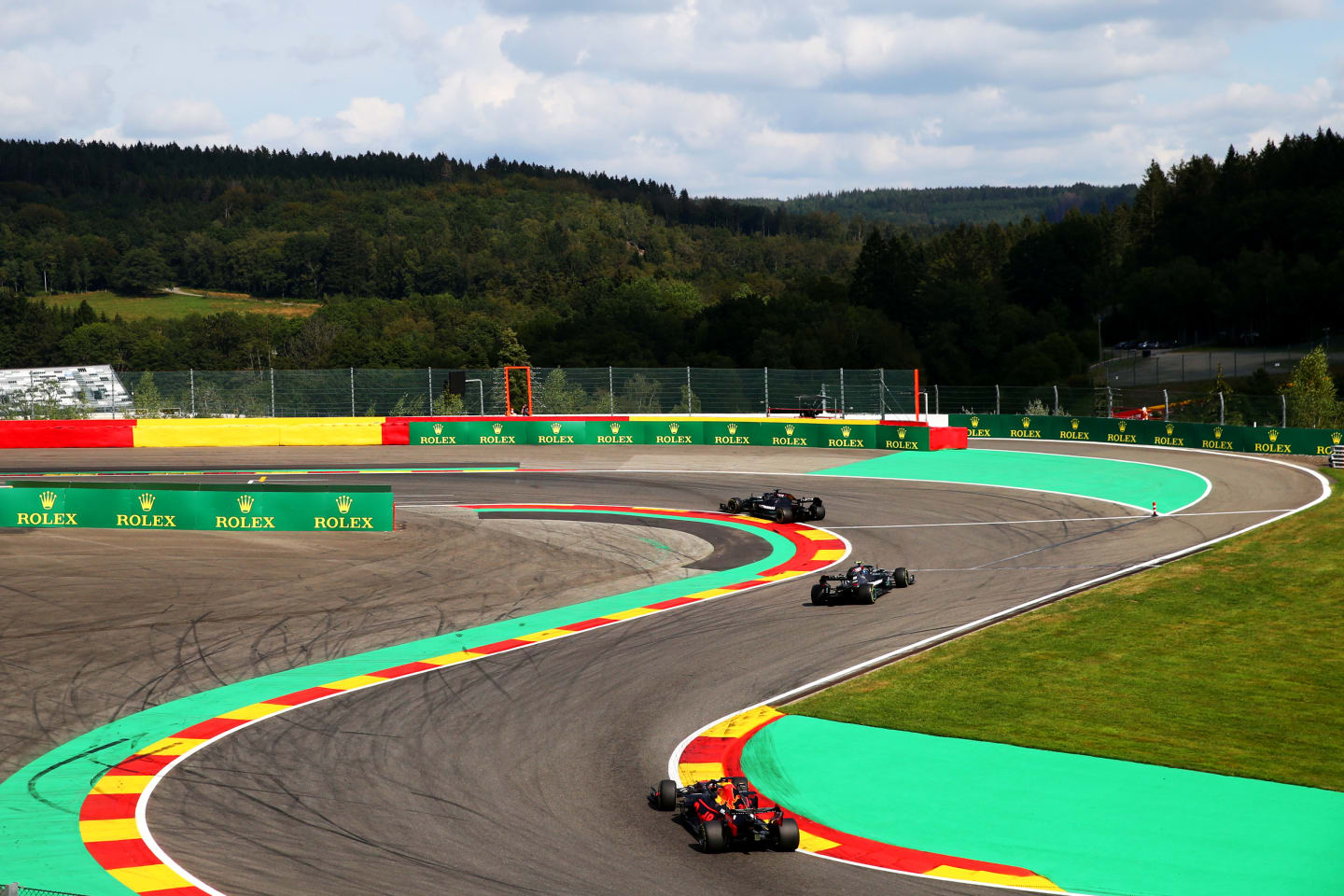 SPA, BELGIUM - AUGUST 30: Lewis Hamilton of Great Britain driving the (44) Mercedes AMG Petronas F1