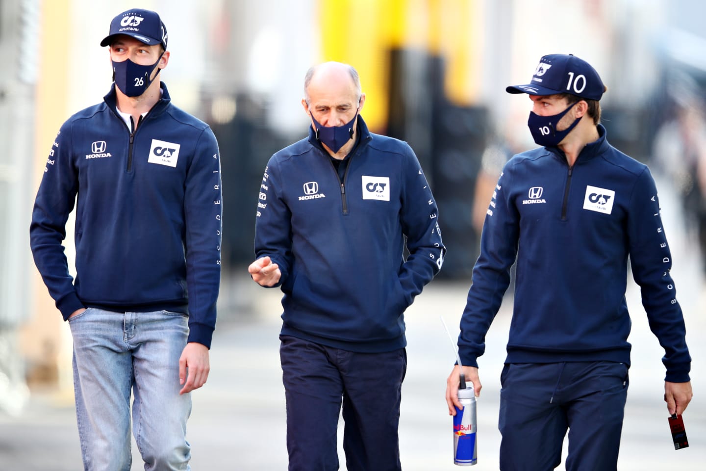 IMOLA, ITALY - OCTOBER 30: Daniil Kvyat of Russia and Scuderia AlphaTauri, Scuderia AlphaTauri Team