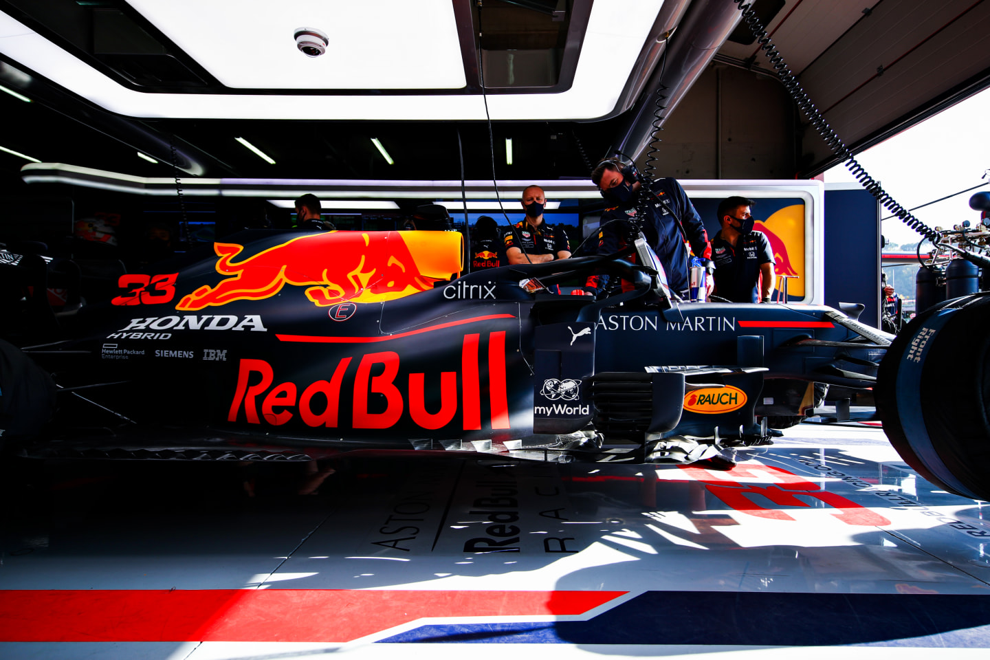 IMOLA, ITALY - OCTOBER 31: Max Verstappen of Netherlands and Red Bull Racing prepares to drive in