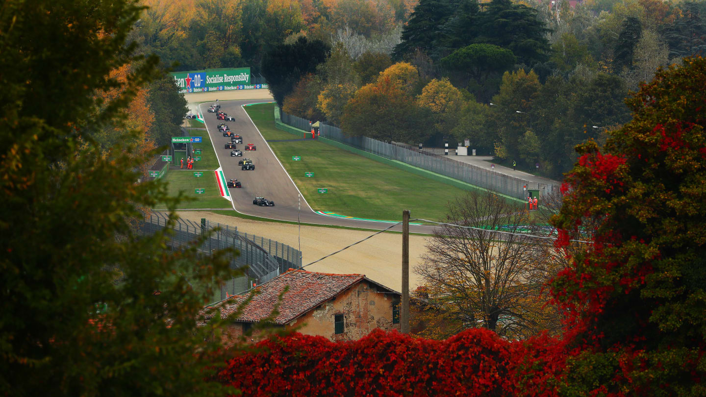 IMOLA, ITALY - NOVEMBER 01: Valtteri Bottas of Finland driving the (77) Mercedes AMG Petronas F1
