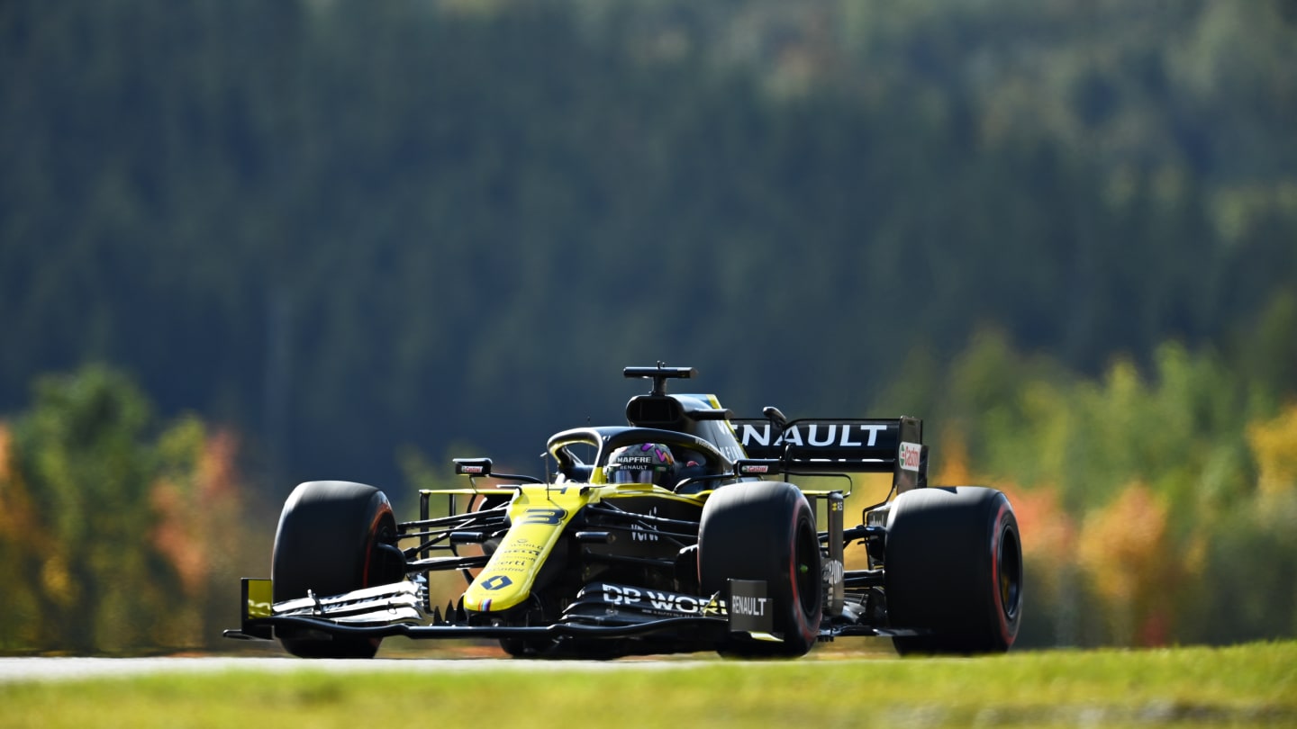 NUERBURG, GERMANY - OCTOBER 10: Daniel Ricciardo of Australia driving the (3) Renault Sport Formula