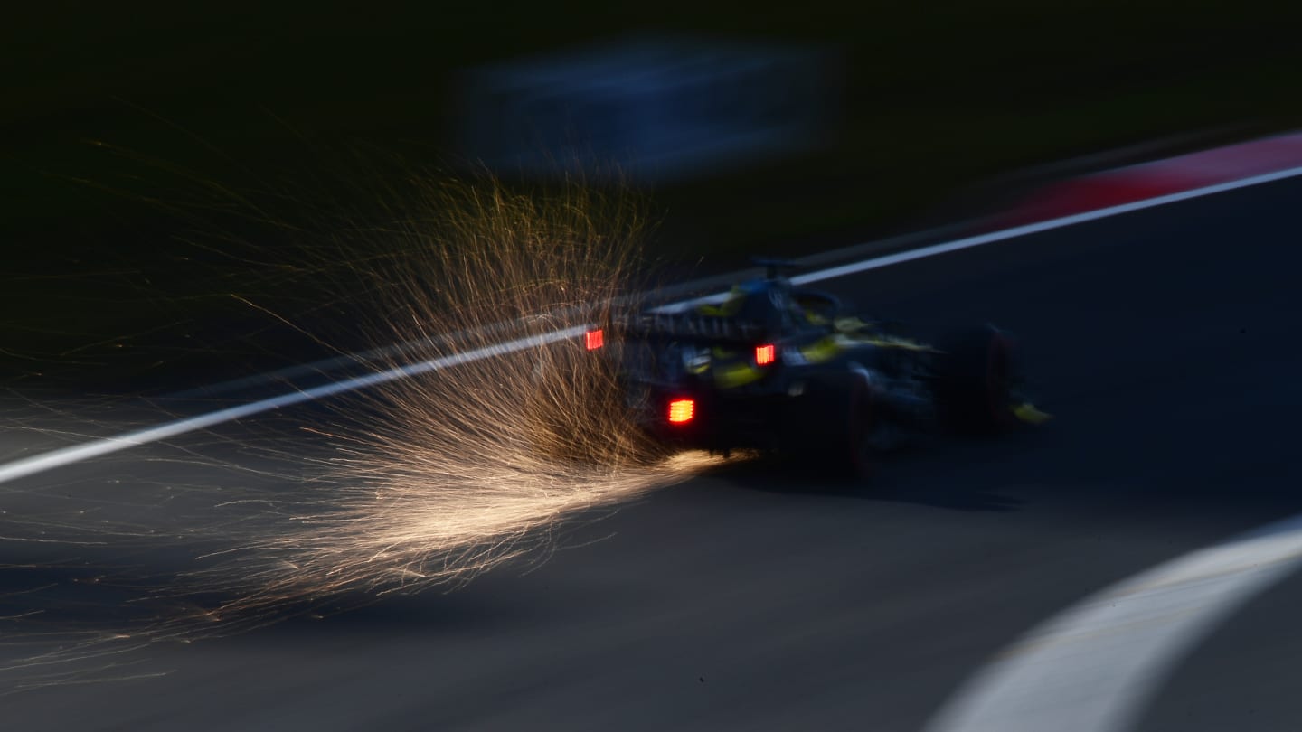 NUERBURG, GERMANY - OCTOBER 10: Daniel Ricciardo of Australia driving the (3) Renault Sport Formula One Team RS20 during final practice ahead of the F1 Eifel Grand Prix at Nuerburgring on October 10, 2020 in Nuerburg, Germany. (Photo by Mario Renzi - Formula 1/Formula 1 via Getty Images)