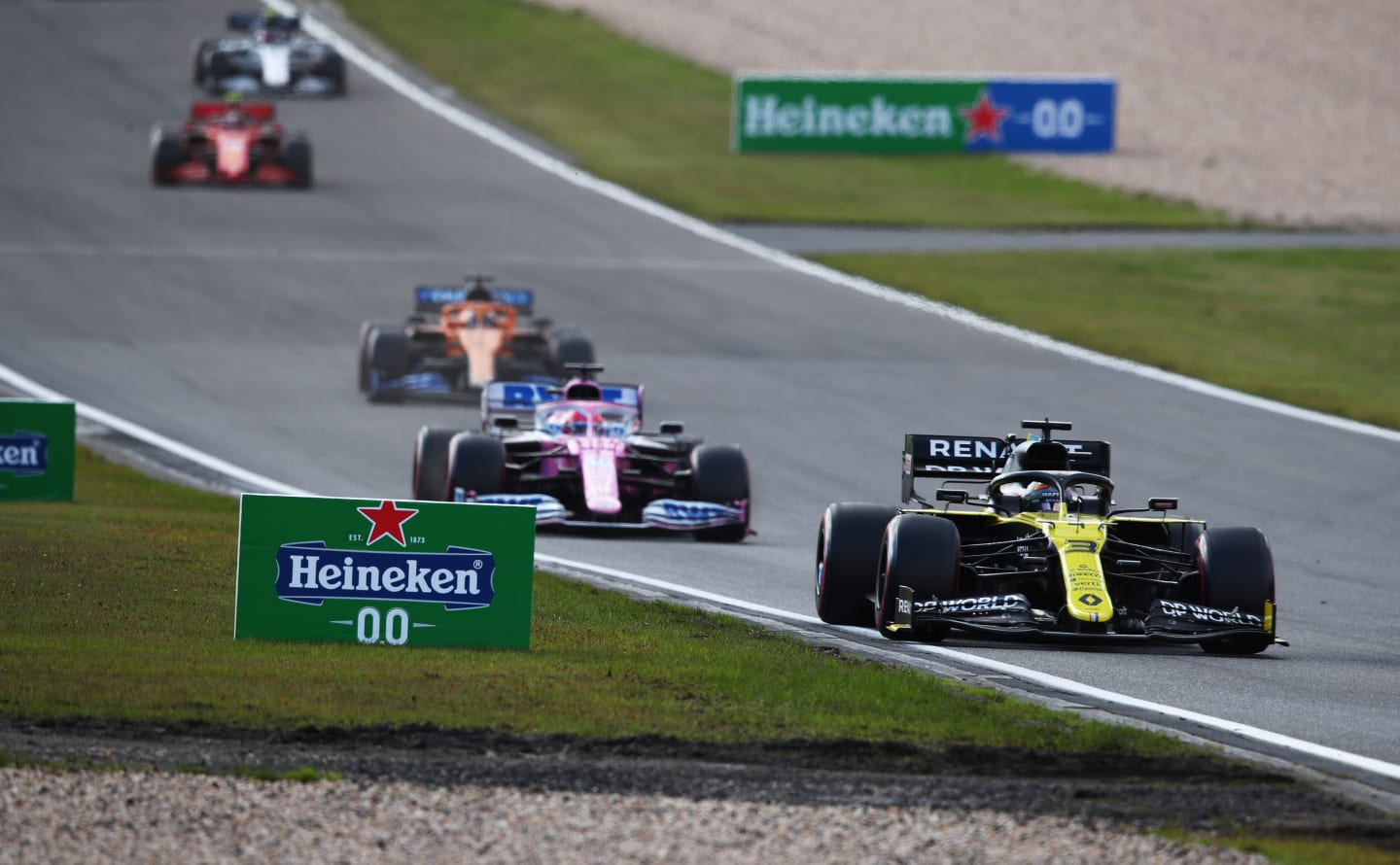 NUERBURG, GERMANY - OCTOBER 11: Daniel Ricciardo of Australia driving the (3) Renault Sport Formula