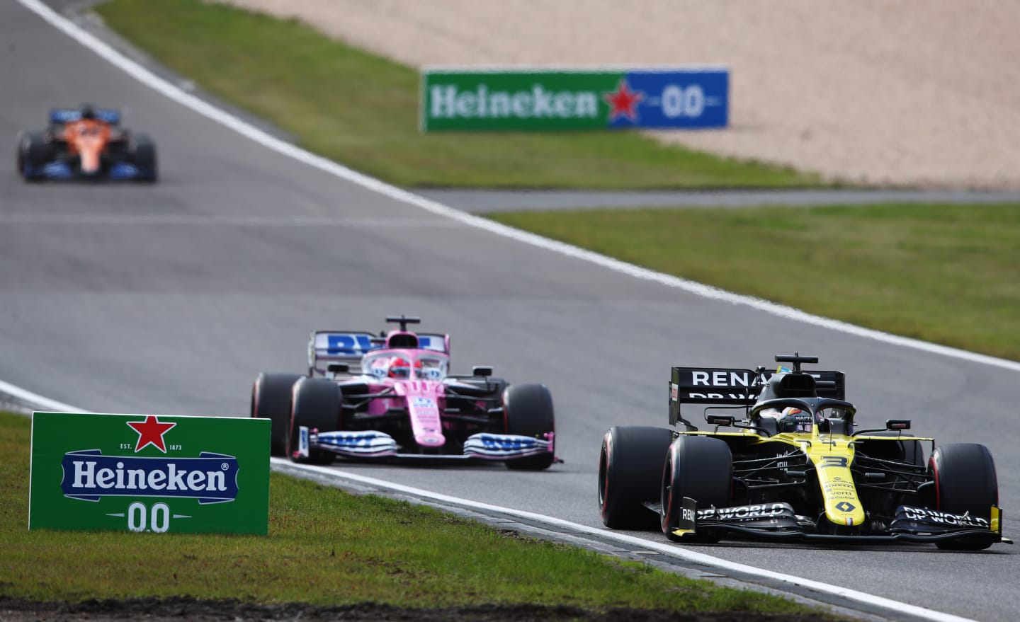 NUERBURG, GERMANY - OCTOBER 11: Daniel Ricciardo of Australia driving the (3) Renault Sport Formula