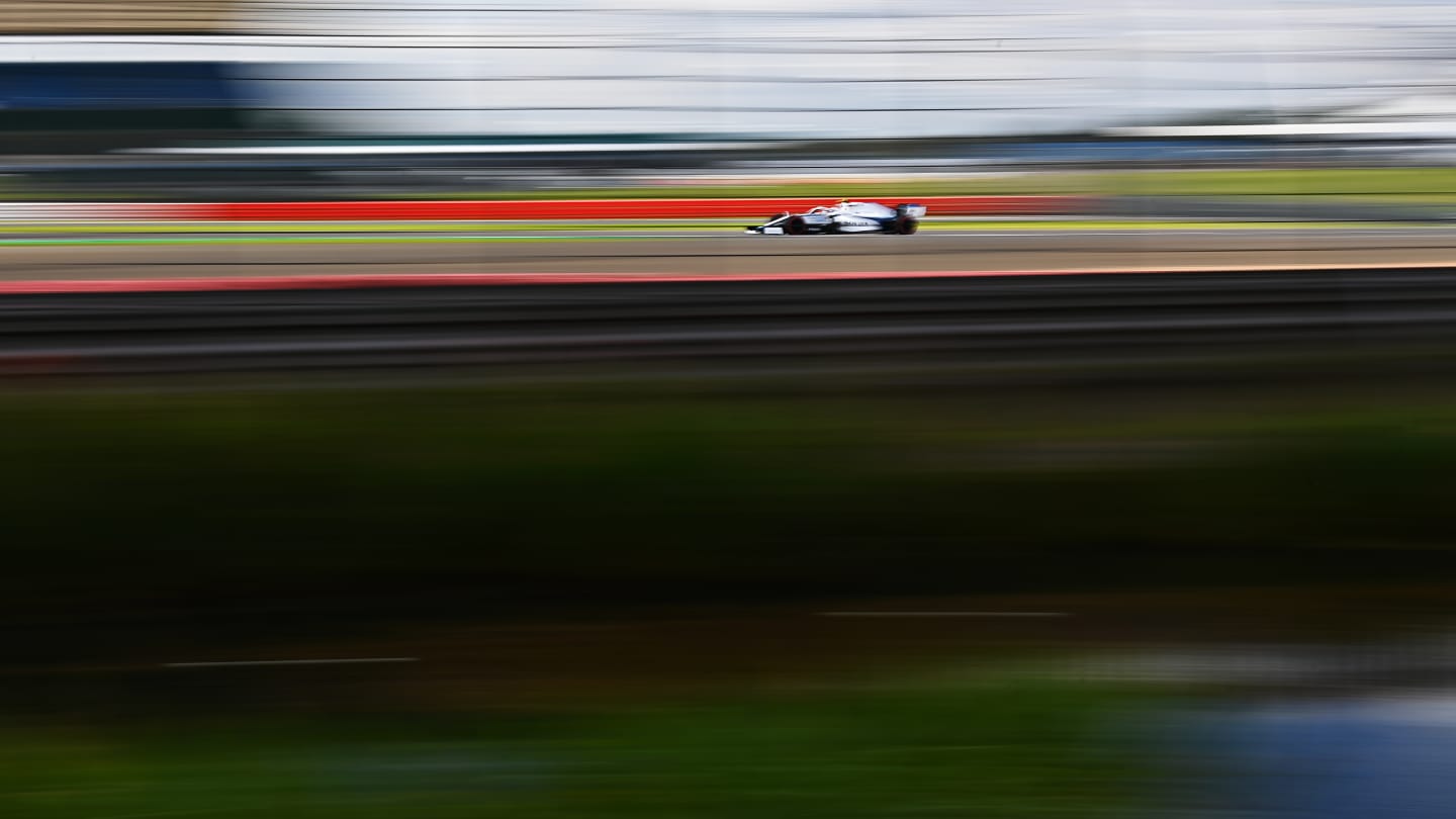 NORTHAMPTON, ENGLAND - AUGUST 01: Nicholas Latifi of Canada driving the (6) Williams Racing FW43 Mercedes during final practice for the F1 Grand Prix of Great Britain at Silverstone on August 01, 2020 in Northampton, England. (Photo by Clive Mason - Formula 1/Formula 1 via Getty Images)