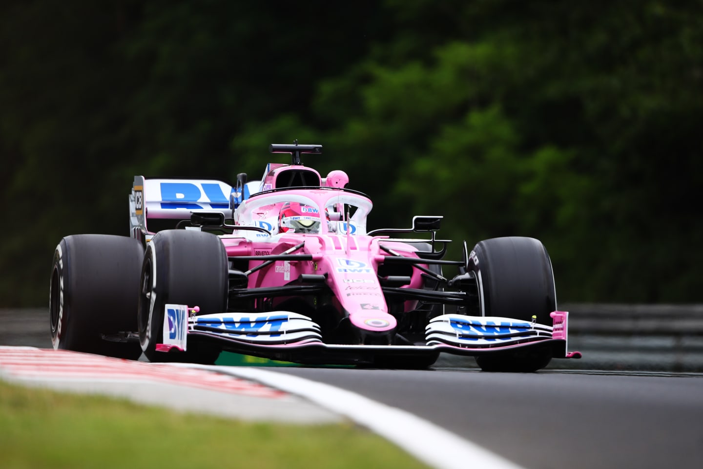 BUDAPEST, HUNGARY - JULY 17: Sergio Perez of Mexico driving the (11) Racing Point RP20 Mercedes on