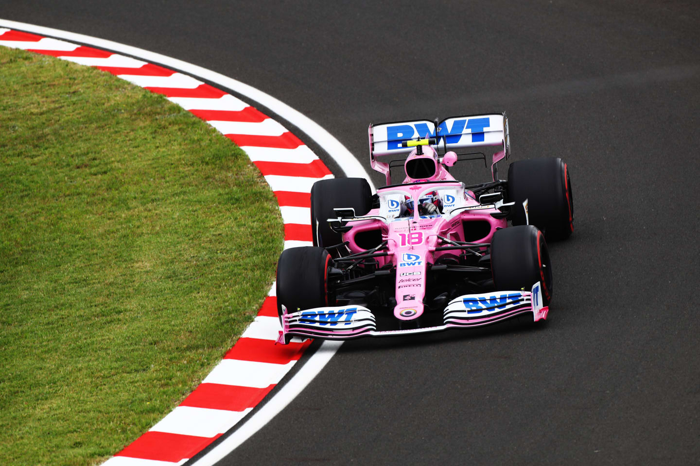 BUDAPEST, HUNGARY - JULY 17: Lance Stroll of Canada driving the (18) Racing Point RP20 Mercedes on