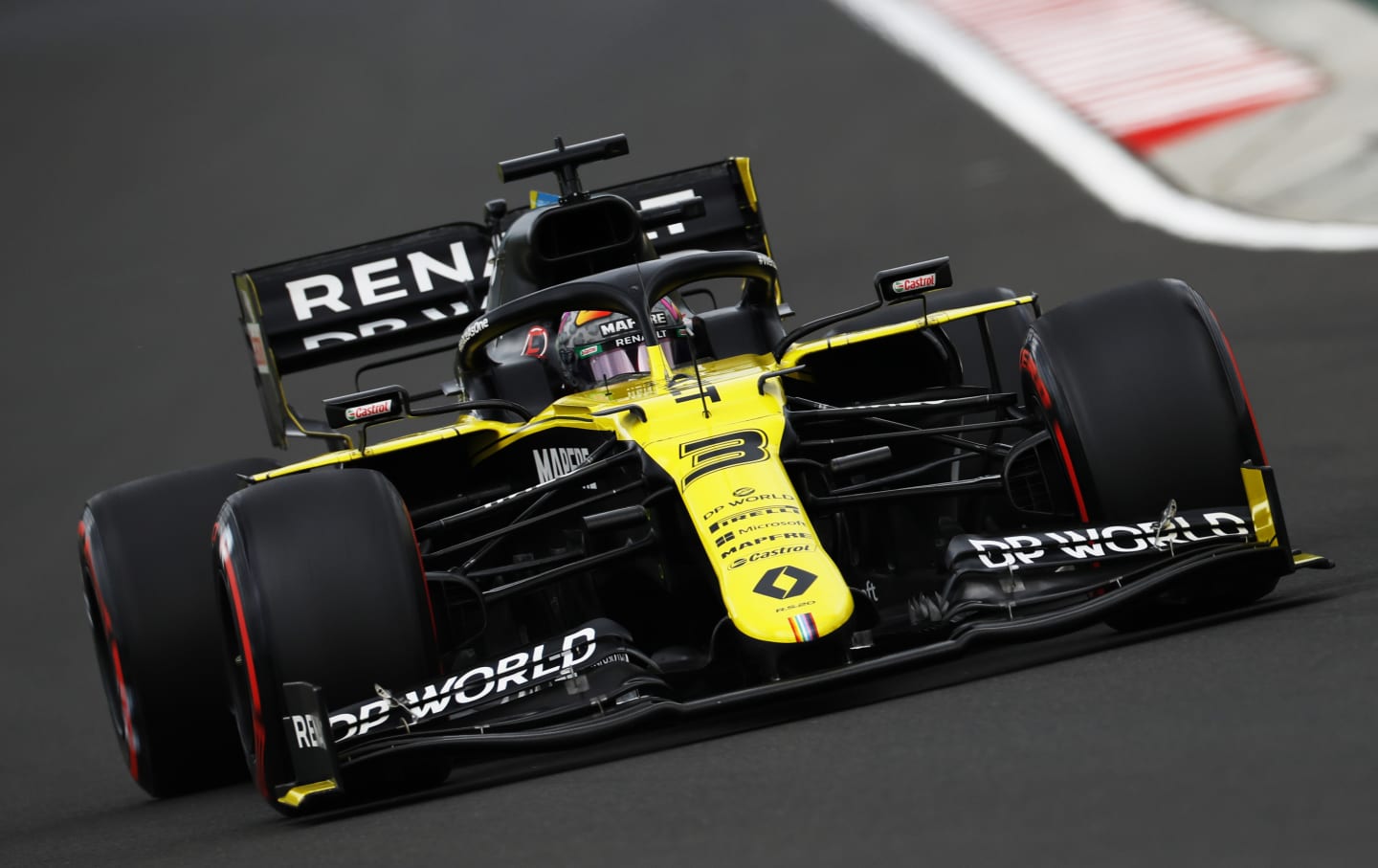 BUDAPEST, HUNGARY - JULY 18: Daniel Ricciardo of Australia driving the (3) Renault Sport Formula One Team RS20 on track during qualifying for the F1 Grand Prix of Hungary at Hungaroring on July 18, 2020 in Budapest, Hungary. (Photo by Leonhard Foeger/Pool via Getty Images)
