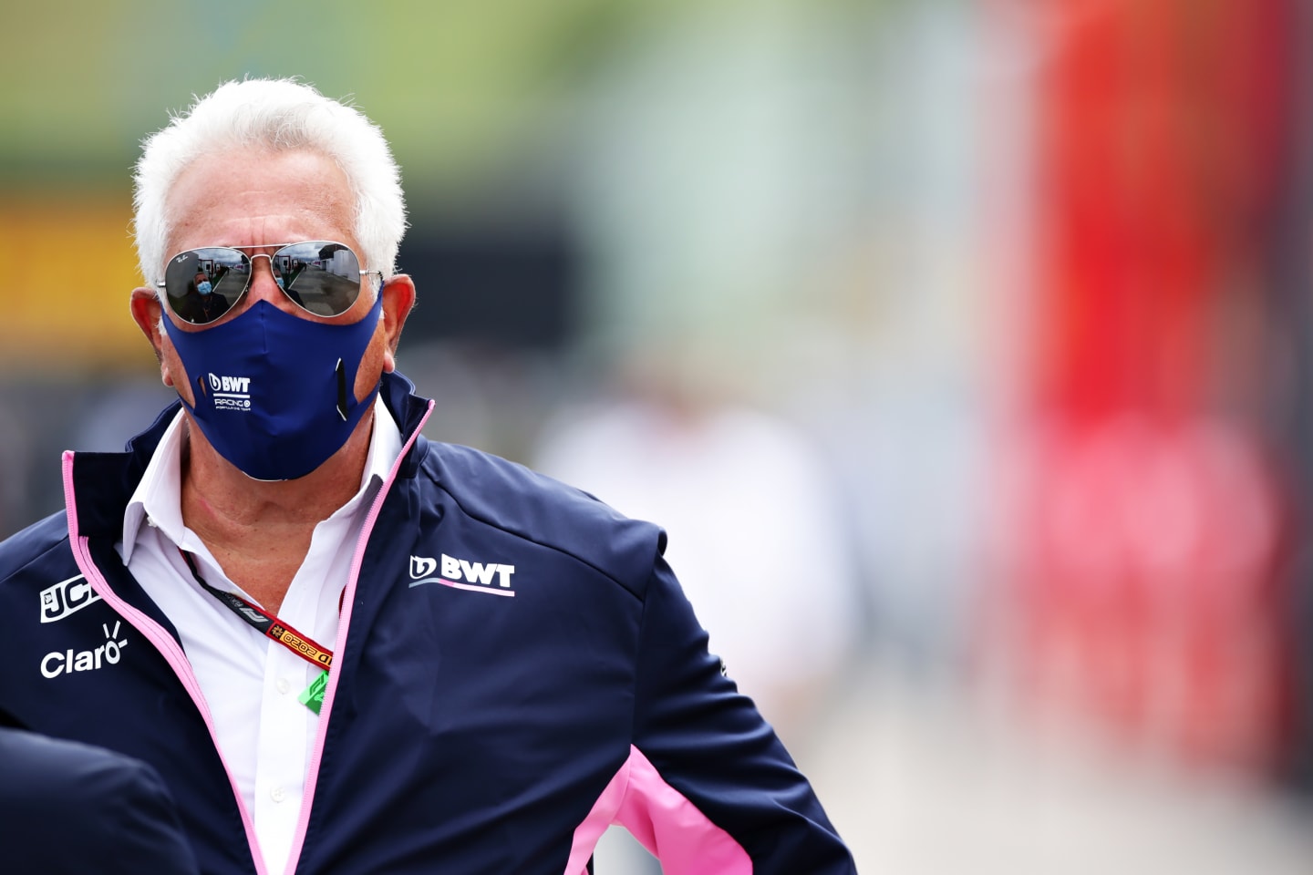 BUDAPEST, HUNGARY - JULY 19: Owner of Racing Point Lawrence Stroll looks on in the Paddock before