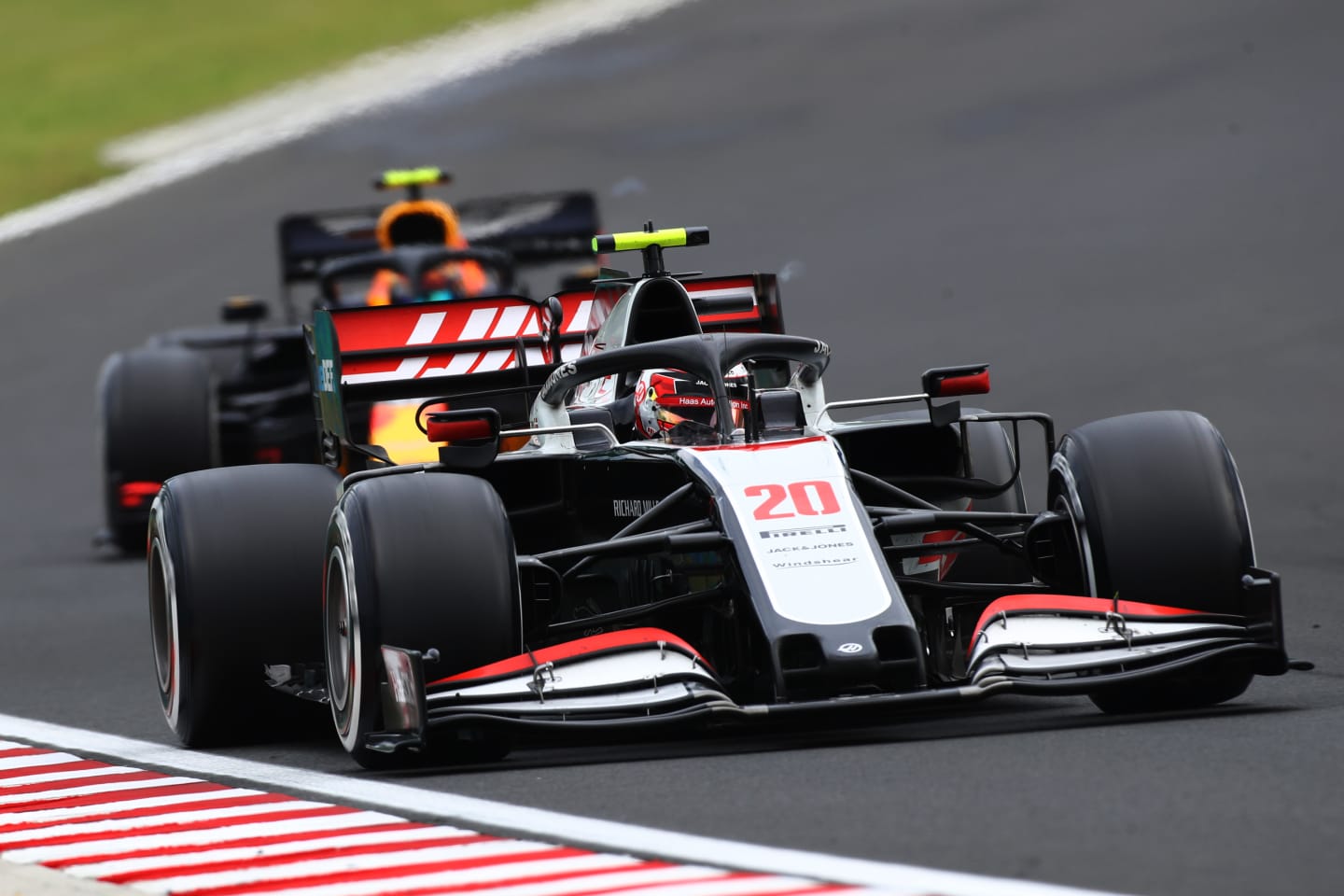 BUDAPEST, HUNGARY - JULY 19: Kevin Magnussen of Denmark driving the (20) Haas F1 Team VF-20 Ferrari