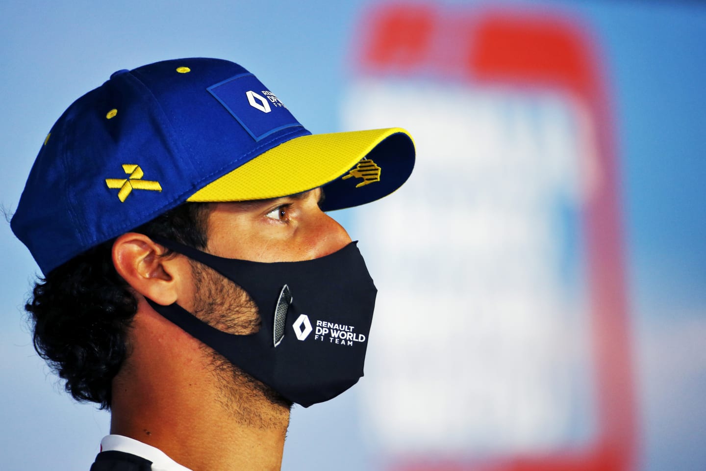 BUDAPEST, HUNGARY - JULY 16: Daniel Ricciardo of Australia and Renault Sport F1 talks in the
