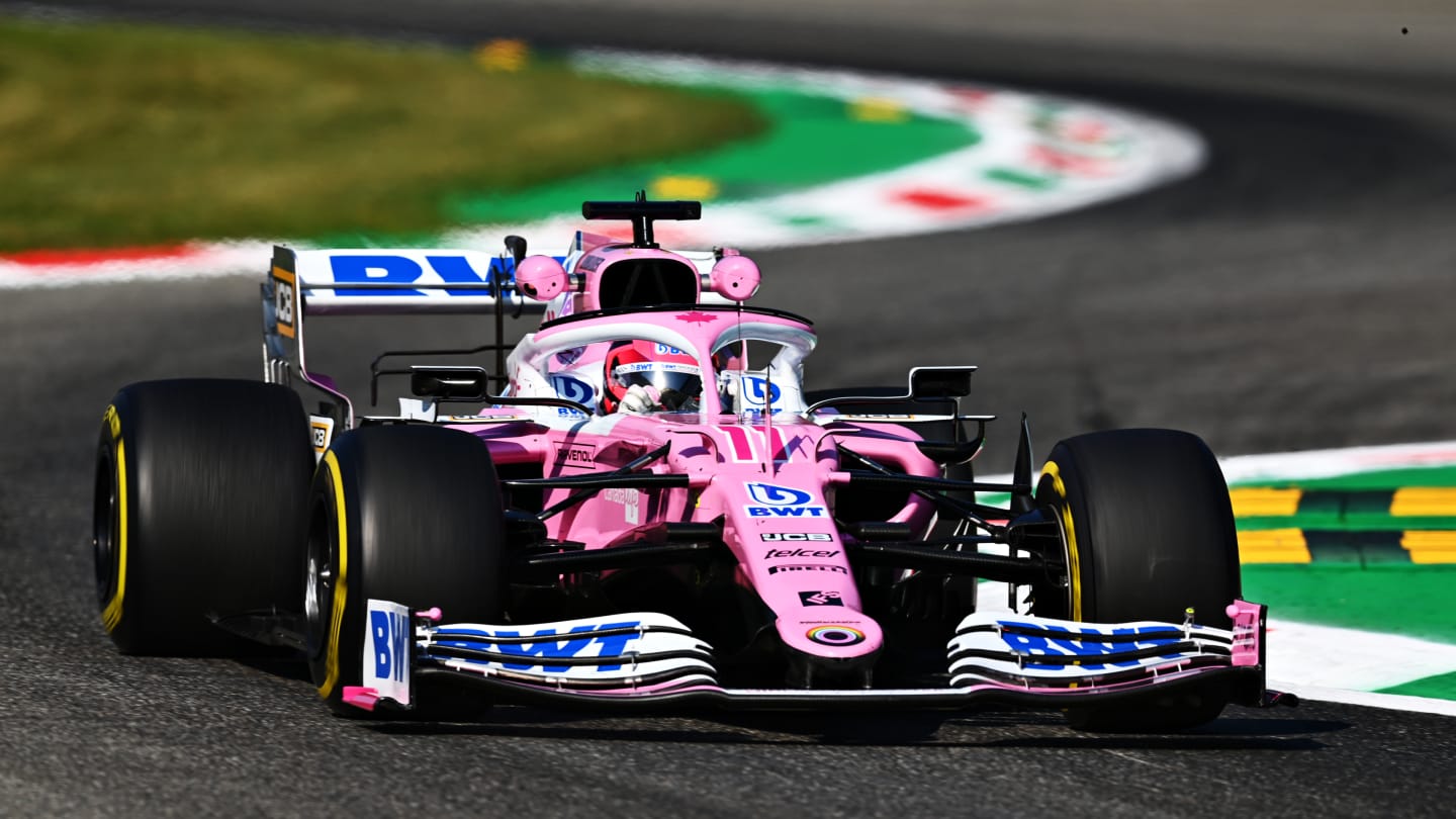 MONZA, ITALY - SEPTEMBER 04: Sergio Perez of Mexico driving the (11) Racing Point RP20 Mercedes