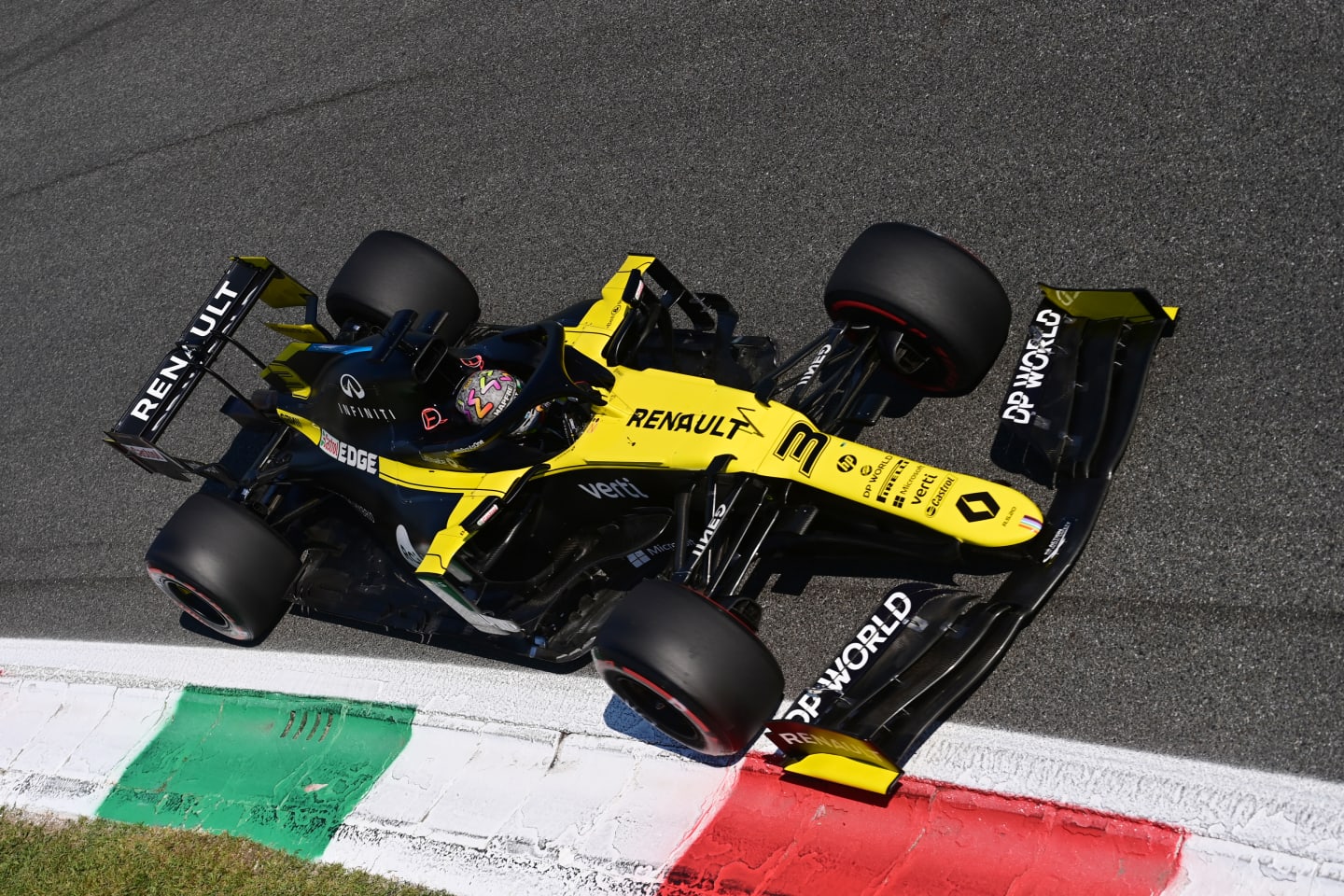 MONZA, ITALY - SEPTEMBER 05: Daniel Ricciardo of Australia driving the (3) Renault Sport Formula