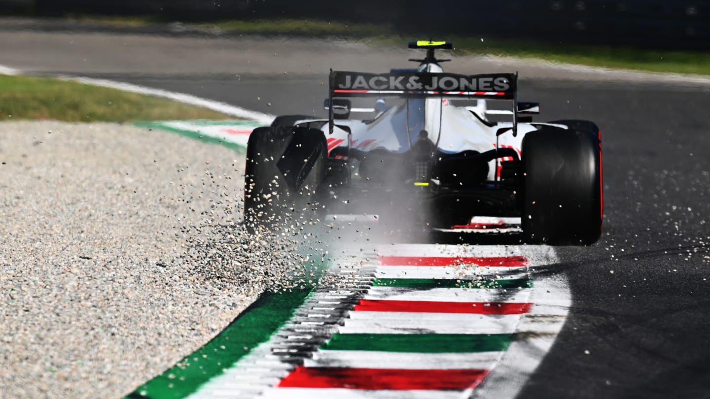 MONZA, ITALY - SEPTEMBER 05: Kevin Magnussen of Denmark driving the (20) Haas F1 Team VF-20 Ferrari