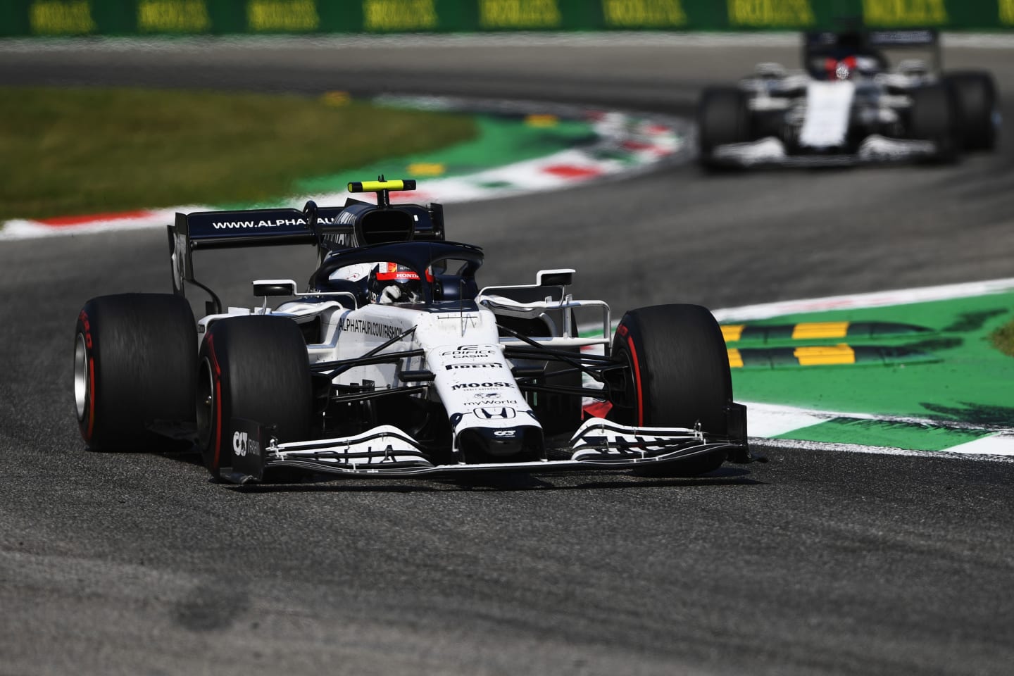 MONZA, ITALY - SEPTEMBER 06: Pierre Gasly of France driving the (10) Scuderia AlphaTauri AT01 Honda