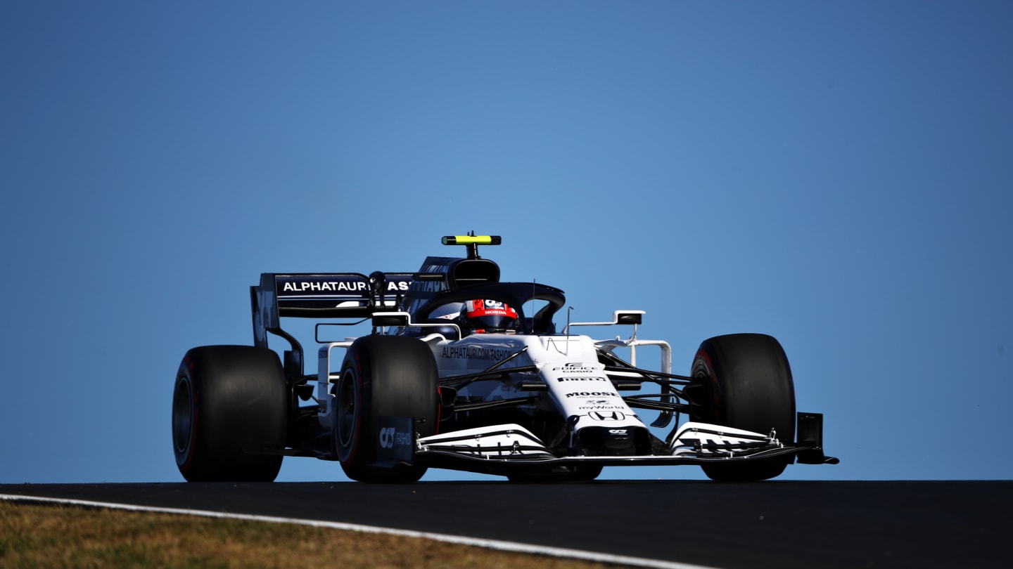 PORTIMAO, PORTUGAL - OCTOBER 24: Pierre Gasly of France driving the (10) Scuderia AlphaTauri AT01