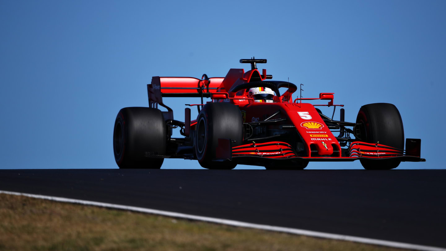 PORTIMAO, PORTUGAL - OCTOBER 24: Sebastian Vettel of Germany driving the (5) Scuderia Ferrari