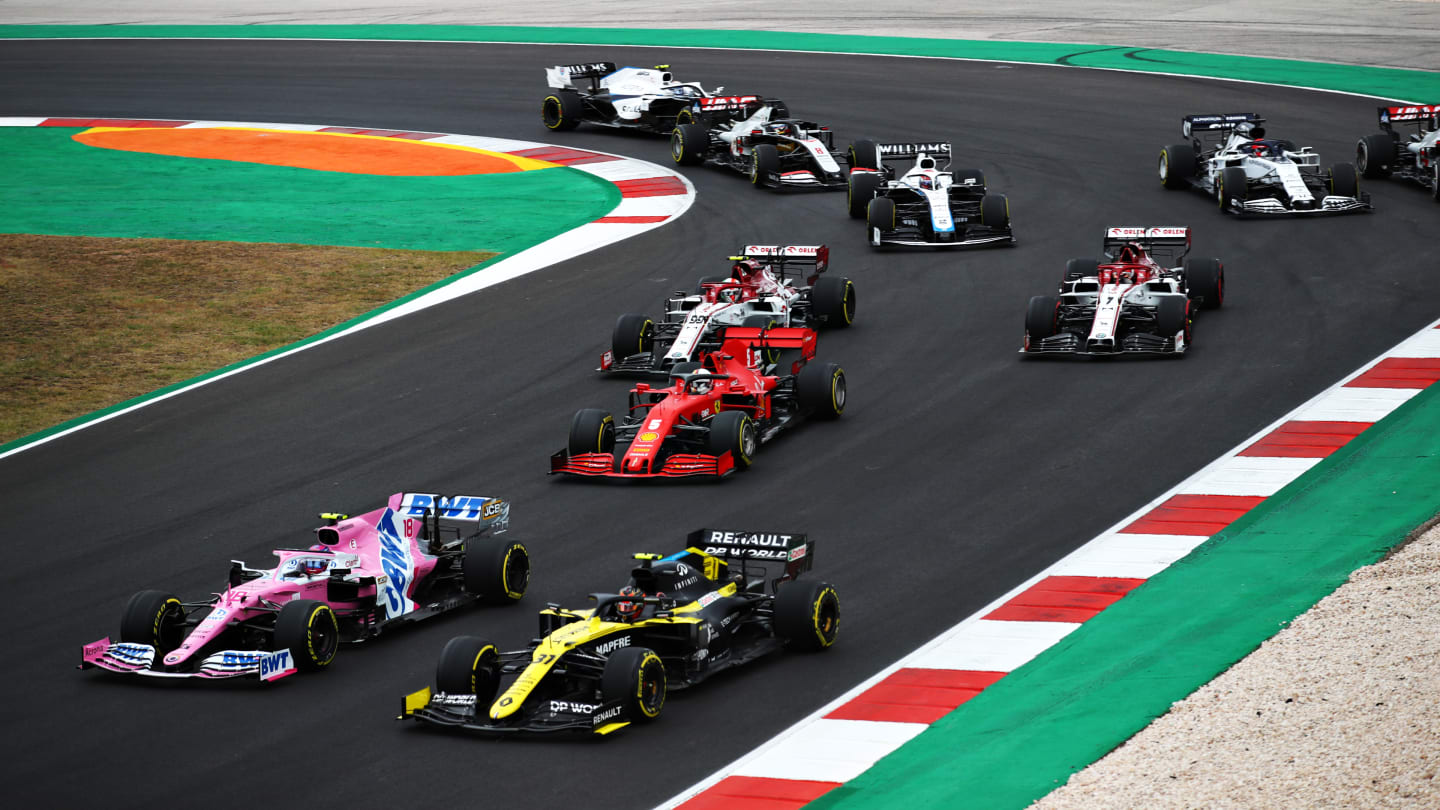 PORTIMAO, PORTUGAL - OCTOBER 25: Lance Stroll of Canada driving the (18) Racing Point RP20 Mercedes