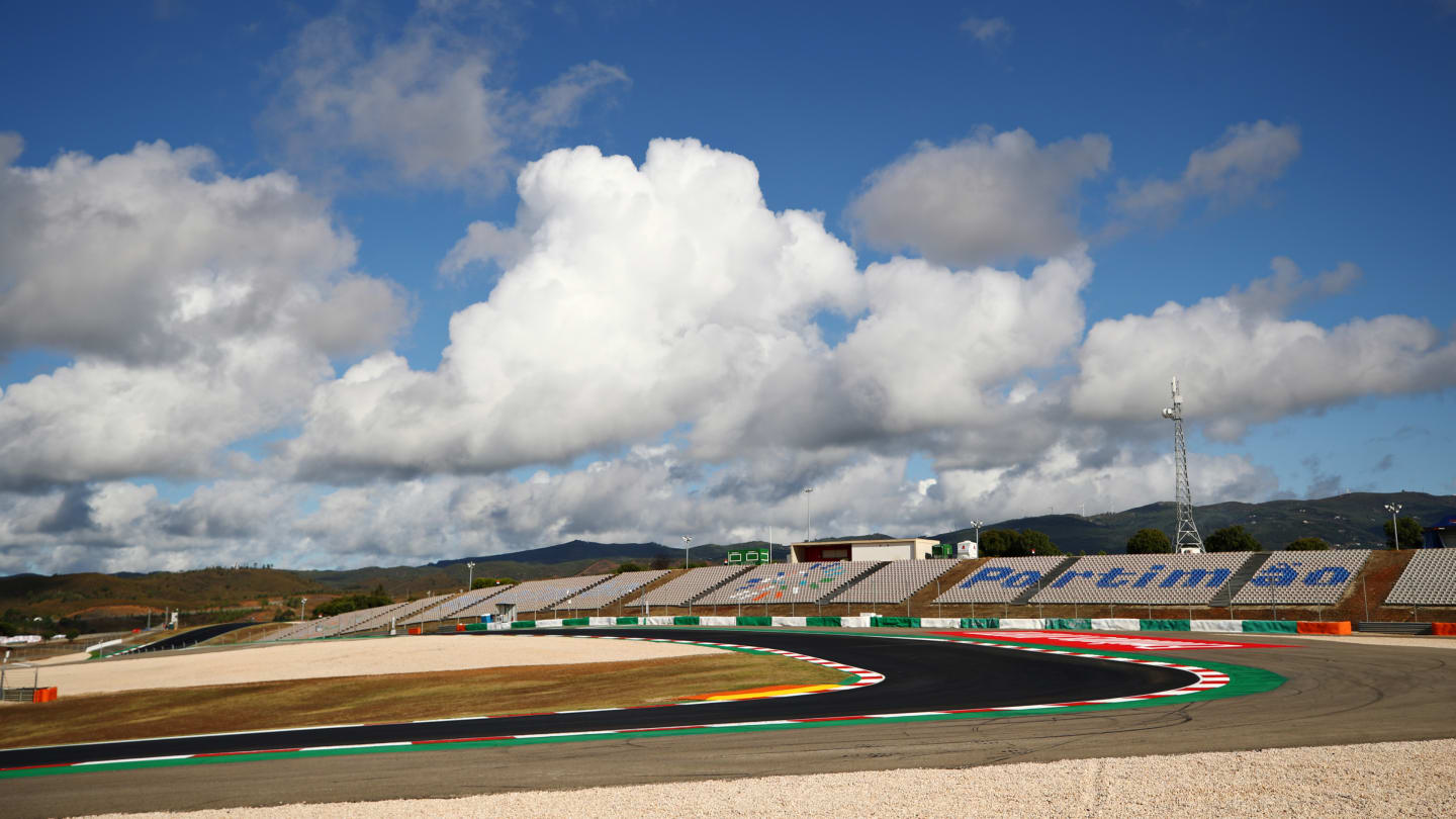 PORTIMAO, PORTUGAL - OCTOBER 22: A general view of the circuit during previews ahead of the F1