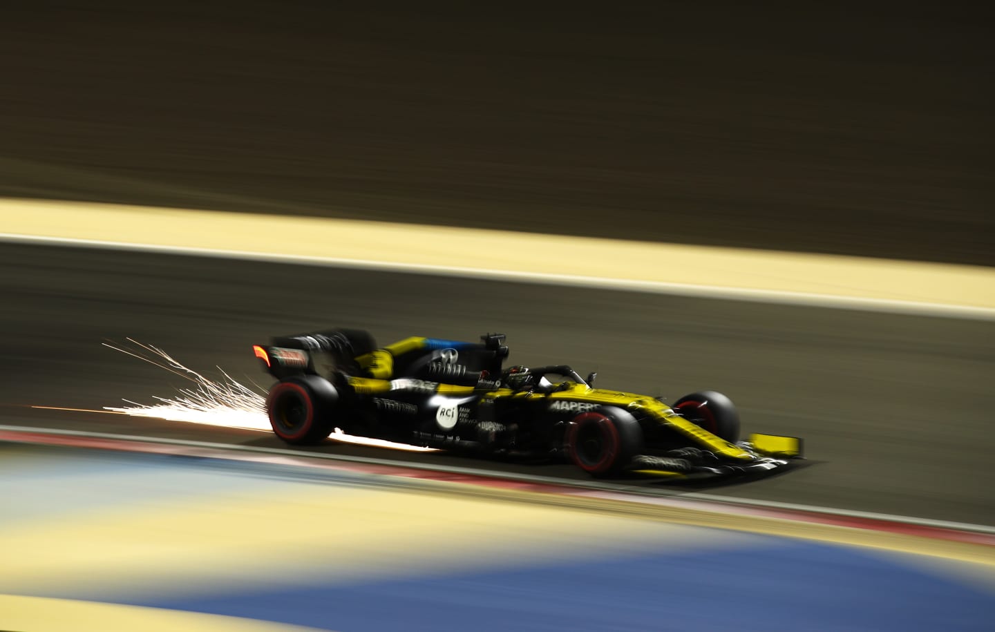 BAHRAIN, BAHRAIN - DECEMBER 04: Daniel Ricciardo of Australia driving the (3) Renault Sport Formula One Team RS20 on track during practice ahead of the F1 Grand Prix of Sakhir at Bahrain International Circuit on December 04, 2020 in Bahrain, Bahrain. (Photo by Bryn Lennon/Getty Images)