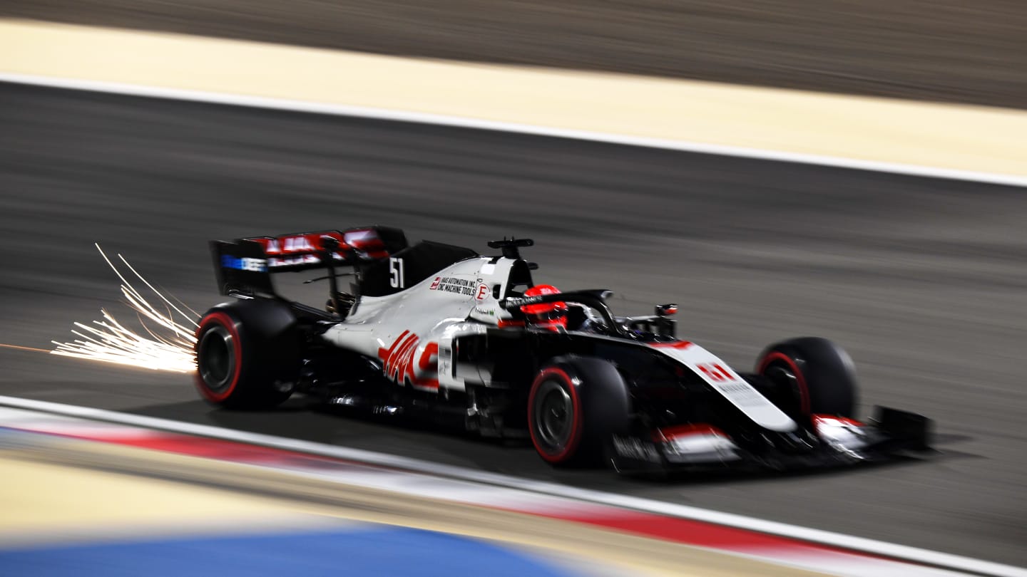 BAHRAIN, BAHRAIN - DECEMBER 05: Pietro Fittipaldi of Brazil driving the (51) Haas F1 Team VF-20