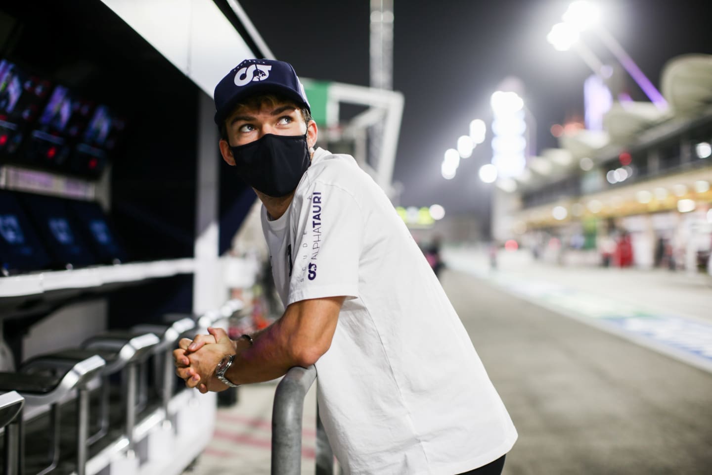 BAHRAIN, BAHRAIN - DECEMBER 06: Pierre Gasly of Scuderia AlphaTauri and France  during the F1 Grand