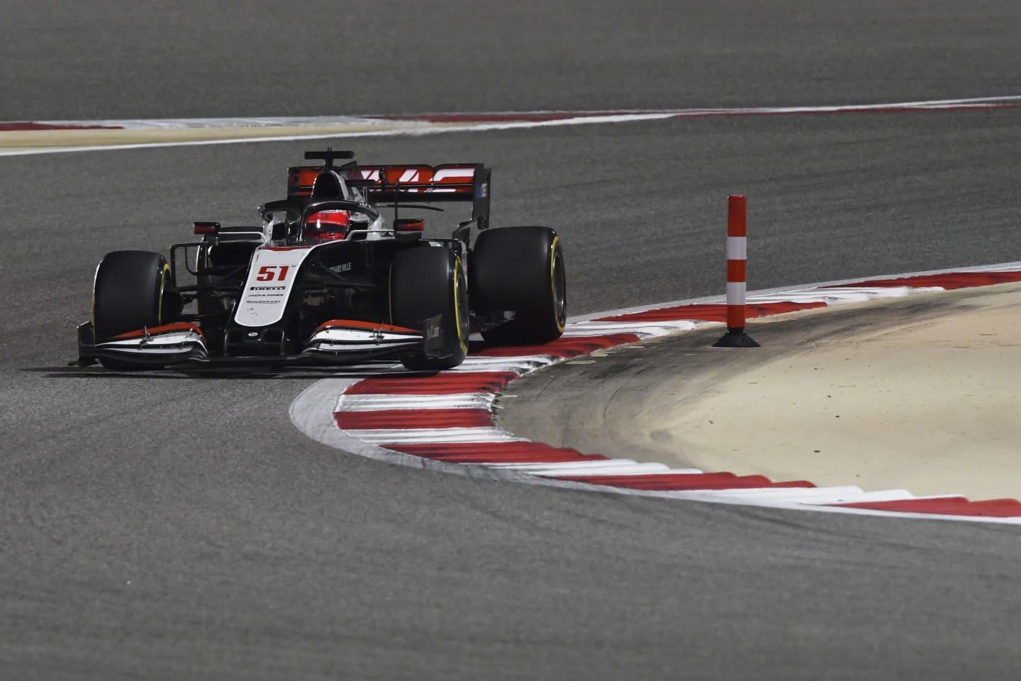 BAHRAIN, BAHRAIN - DECEMBER 06: Pietro Fittipaldi of Brazil driving the (51) Haas F1 Team VF-20 Ferrari on track during the F1 Grand Prix of Sakhir at Bahrain International Circuit on December 06, 2020 in Bahrain, Bahrain. (Photo by Rudy Carezzevoli/Getty Images)