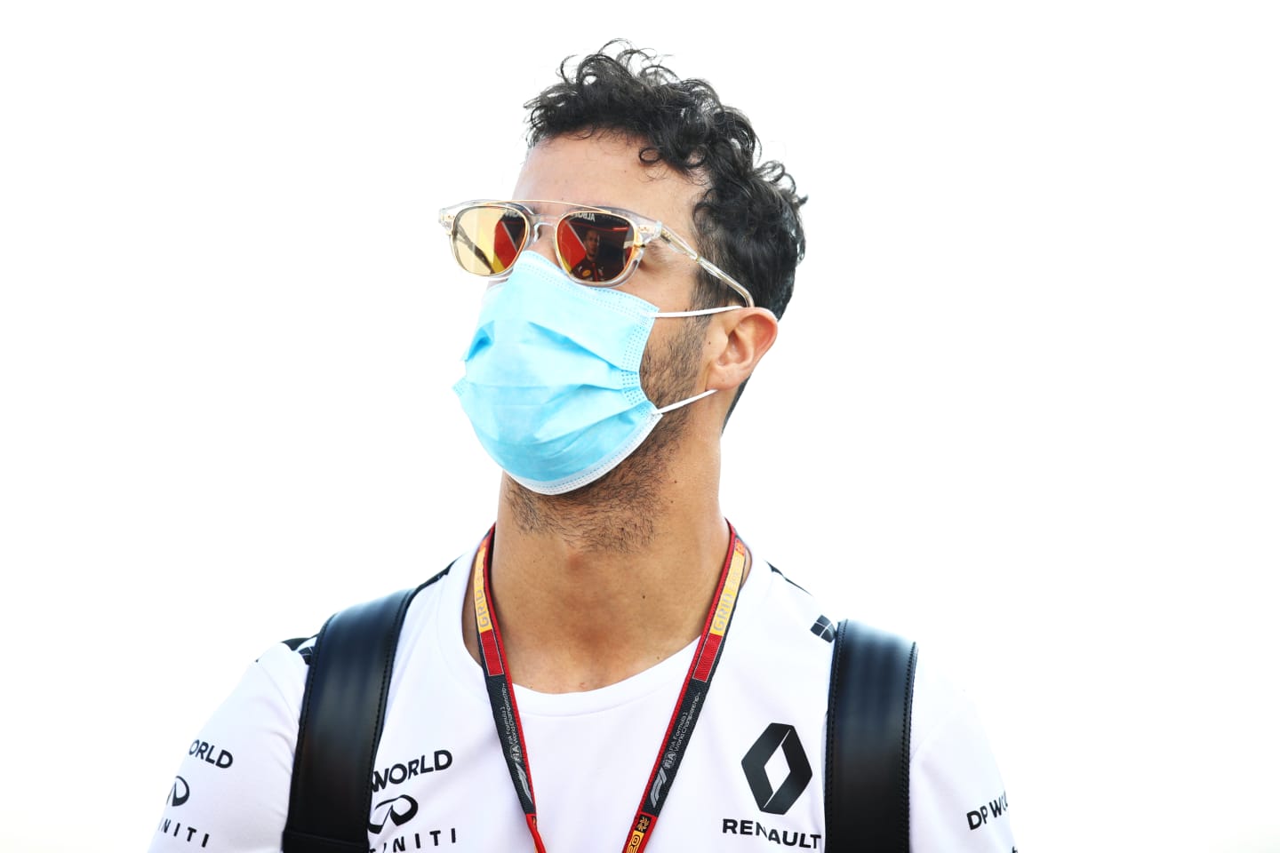 BARCELONA, SPAIN - AUGUST 14: Daniel Ricciardo of Australia and Renault Sport F1 arrives in the