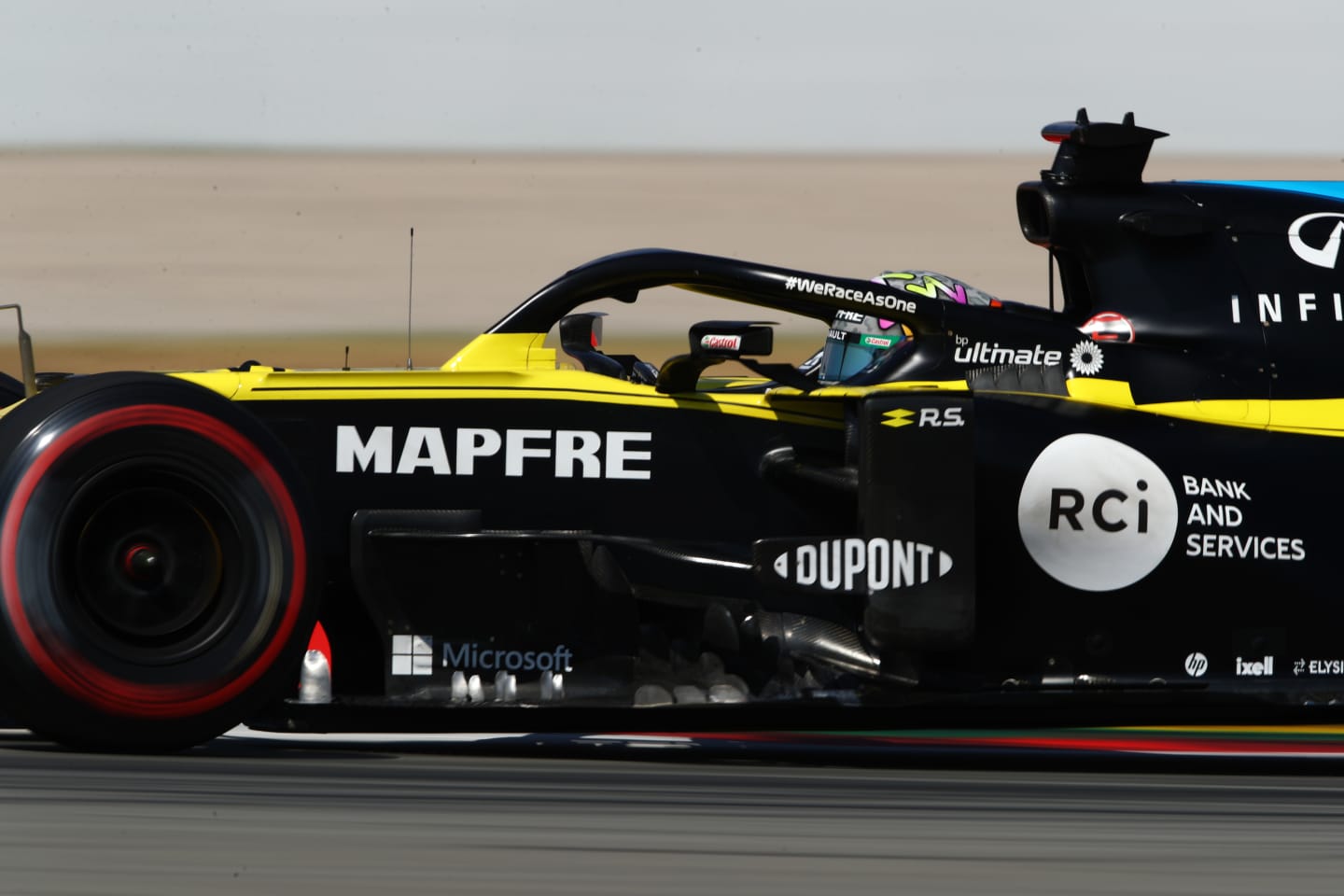 BARCELONA, SPAIN - AUGUST 14: Daniel Ricciardo of Australia driving the (3) Renault Sport Formula