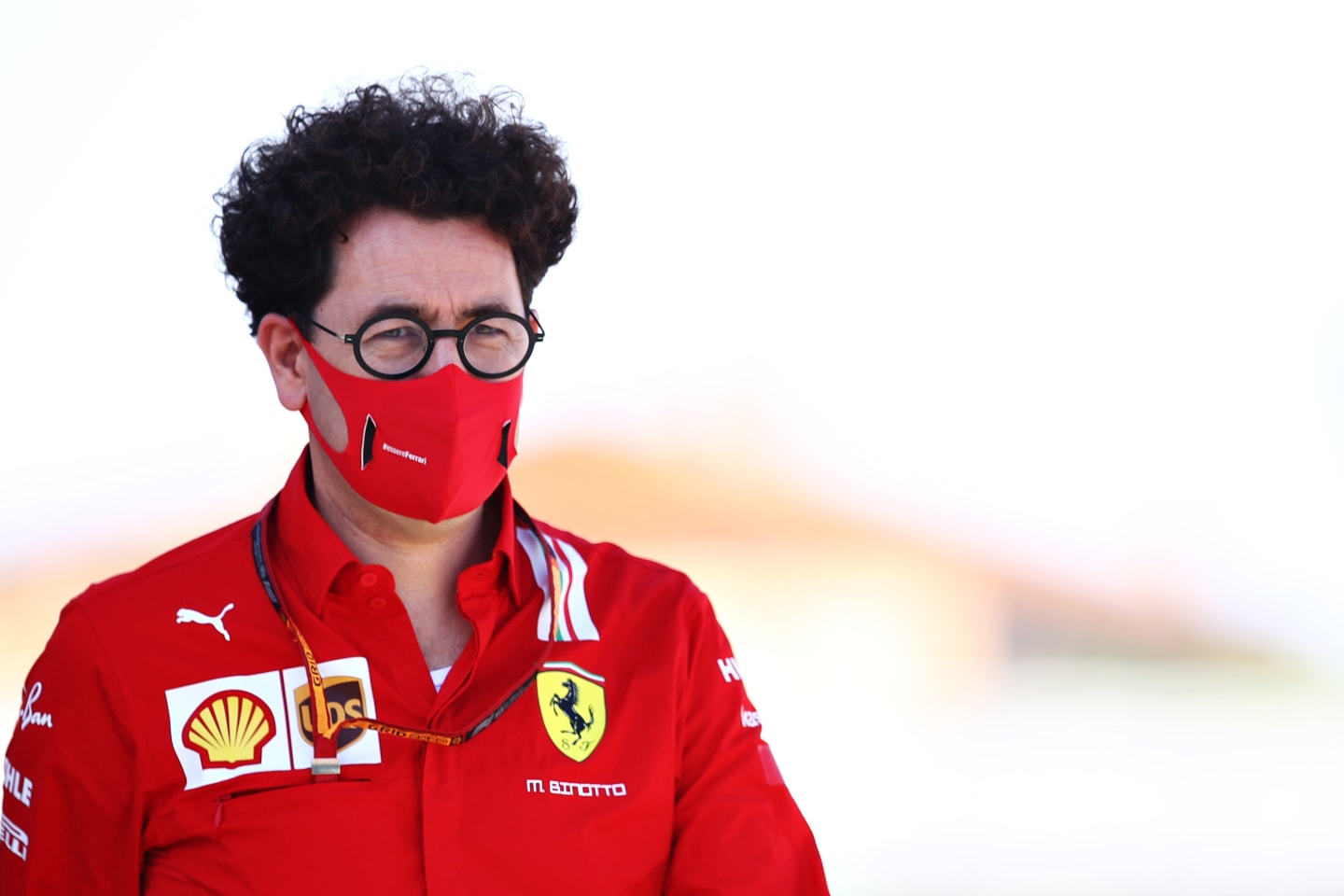 BARCELONA, SPAIN - AUGUST 15: Scuderia Ferrari Team Principal Mattia Binotto walks in the Paddock