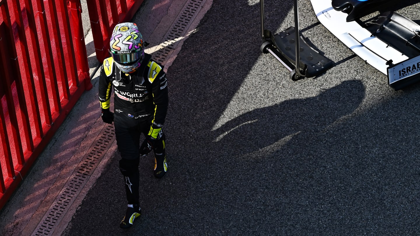 BARCELONA, SPAIN - AUGUST 16: Daniel Ricciardo of Australia and Renault Sport F1 walks in parc