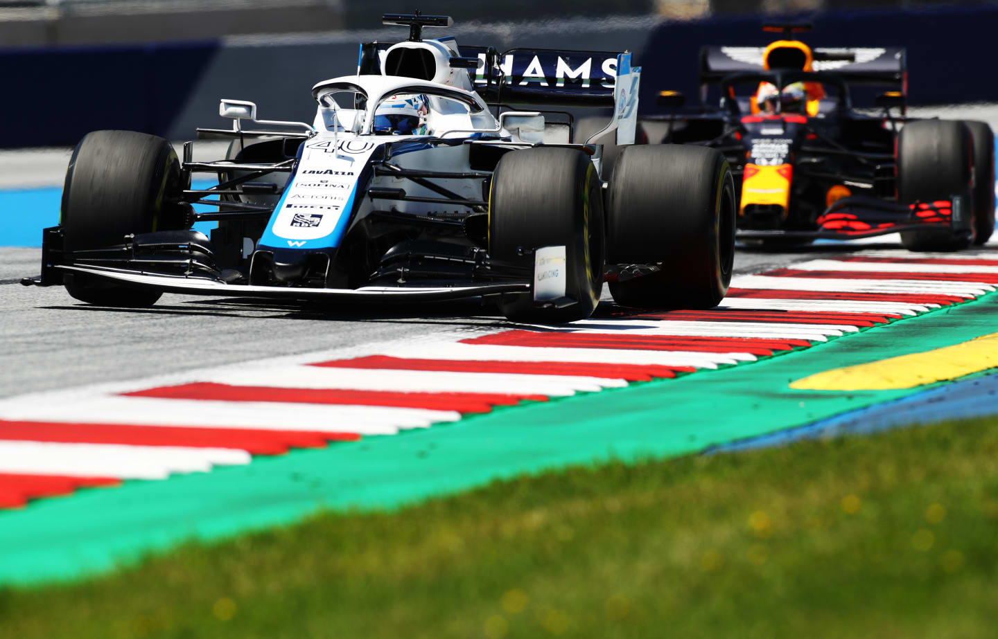 SPIELBERG, AUSTRIA - JULY 10: Jack Aitken of Great Britain driving the (40) Williams Racing FW43 Mercedes on track during practice for the F1 Grand Prix of Styria at Red Bull Ring on July 10, 2020 in Spielberg, Austria. (Photo by Mark Thompson/Getty Images,)