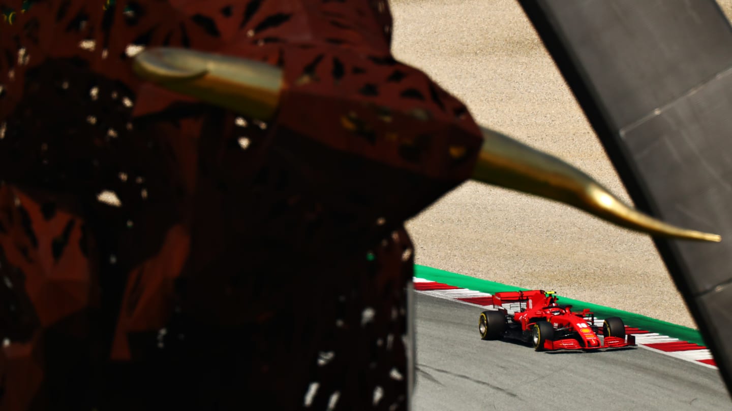 SPIELBERG, AUSTRIA - JULY 10: Charles Leclerc of Monaco driving the (16) Scuderia Ferrari SF1000