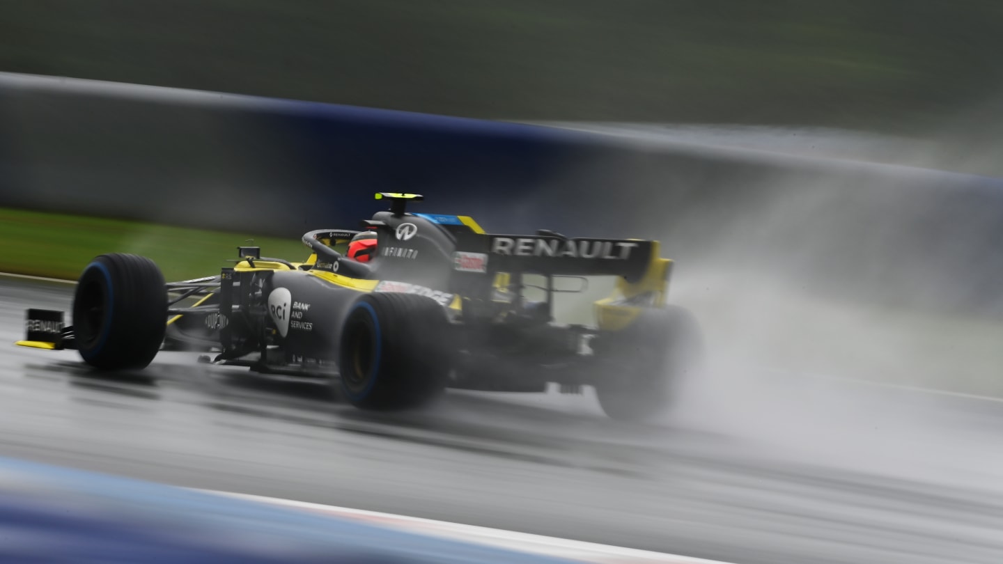 SPIELBERG, AUSTRIA - JULY 11: Esteban Ocon of France driving the (31) Renault Sport Formula One Team RS20 on track  during qualifying for the Formula One Grand Prix of Styria at Red Bull Ring on July 11, 2020 in Spielberg, Austria. (Photo by Clive Mason - Formula 1/Formula 1 via Getty Images)