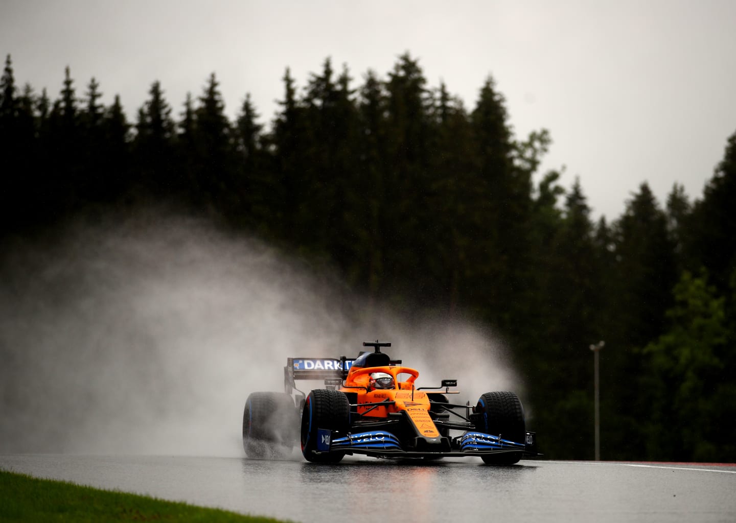 SPIELBERG, AUSTRIA - JULY 11: Carlos Sainz of Spain driving the (55) McLaren F1 Team MCL35 Renault
