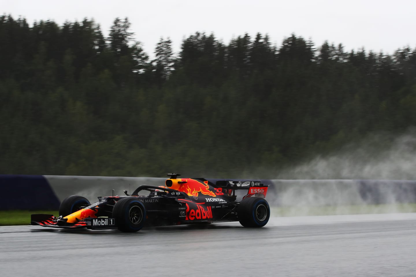 SPIELBERG, AUSTRIA - JULY 11: Max Verstappen of the Netherlands driving the (33) Aston Martin Red