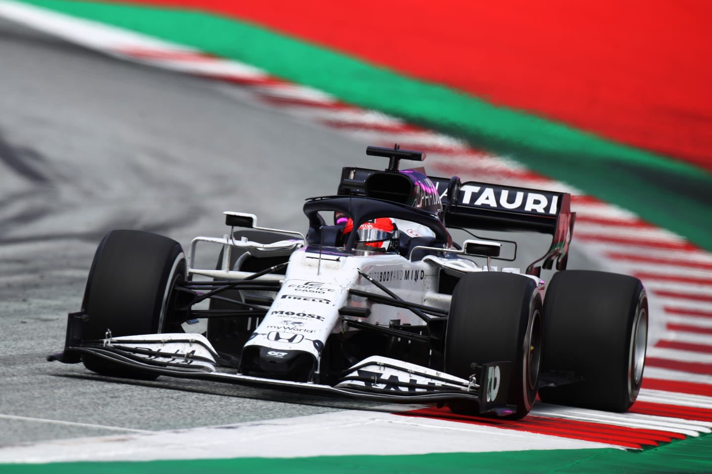 SPIELBERG, AUSTRIA - JULY 12: Daniil Kvyat of Russia driving the (26) Scuderia AlphaTauri AT01