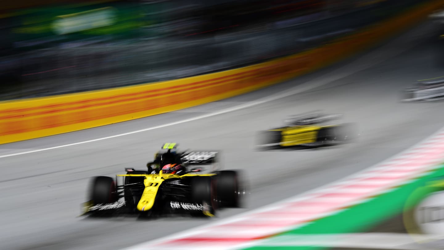SPIELBERG, AUSTRIA - JULY 12:  Esteban Ocon of France driving the (31) Renault Sport Formula One