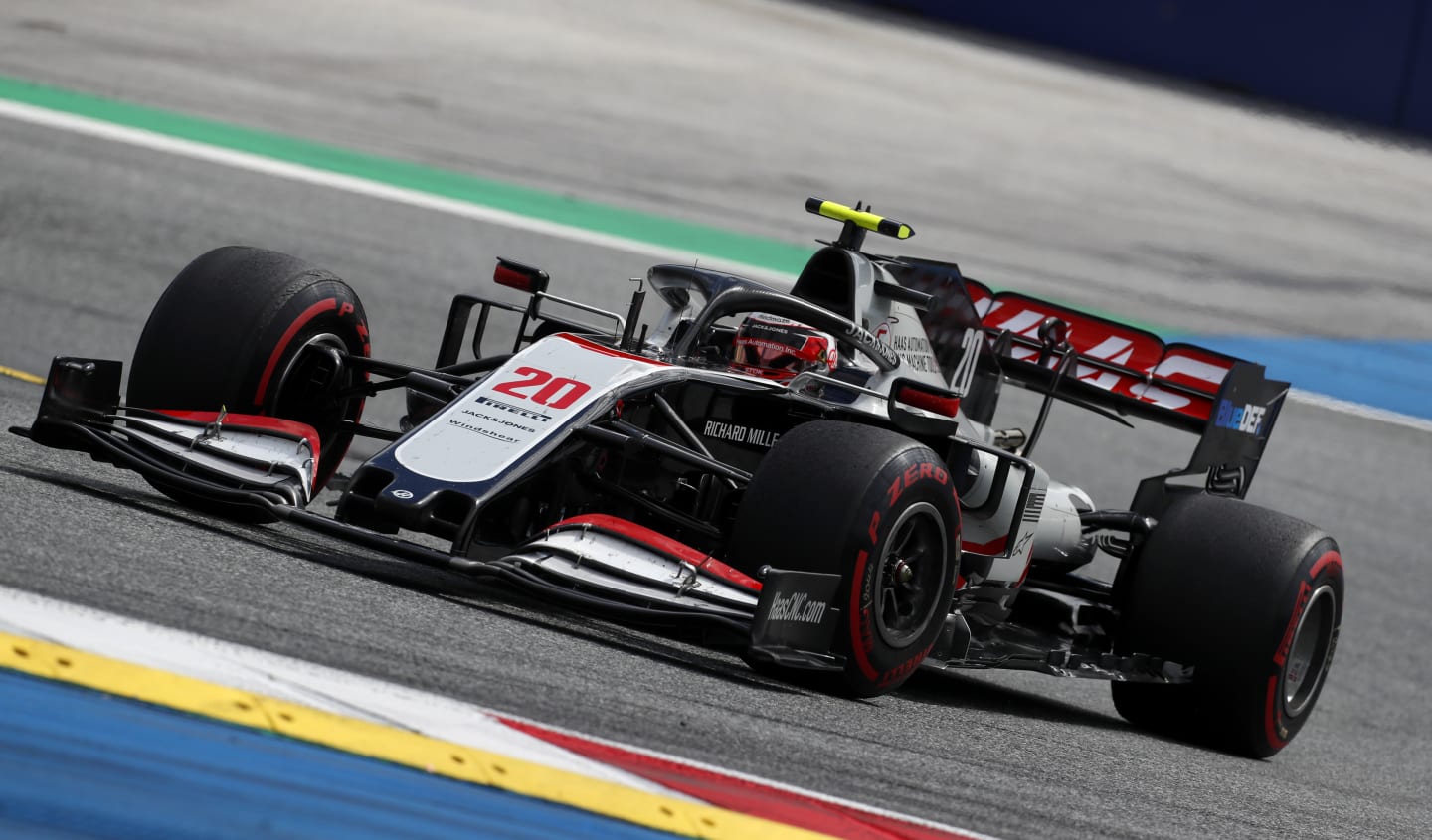 SPIELBERG, AUSTRIA - JULY 12: Kevin Magnussen of Denmark driving the (20) Haas F1 Team VF-20