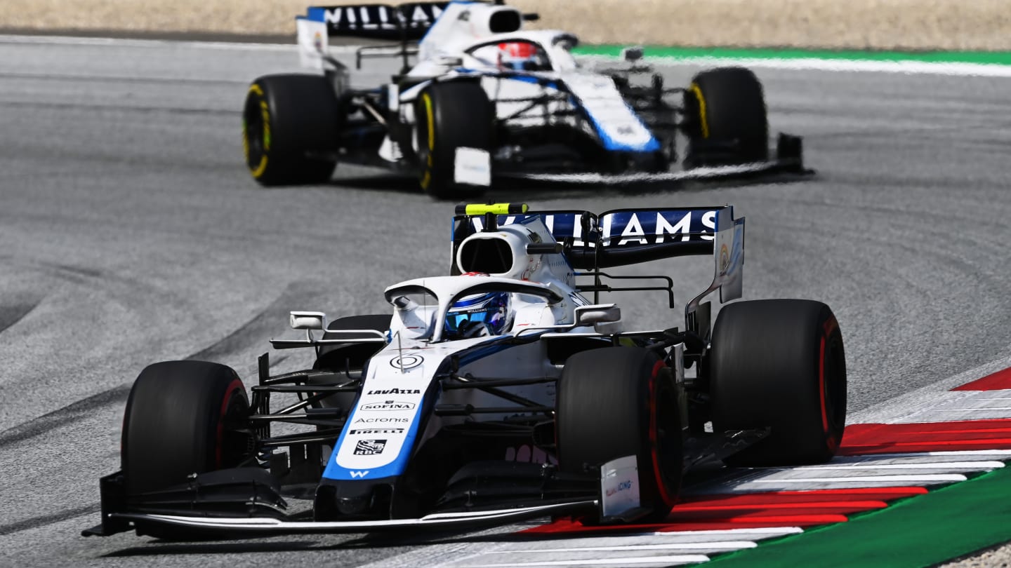 SPIELBERG, AUSTRIA - JULY 12: Nicholas Latifi of Canada driving the (6) Williams Racing FW43