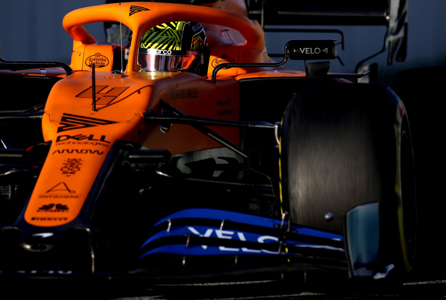 BARCELONA, SPAIN - FEBRUARY 26: Lando Norris of Great Britain driving the (4) McLaren F1 Team MCL35
